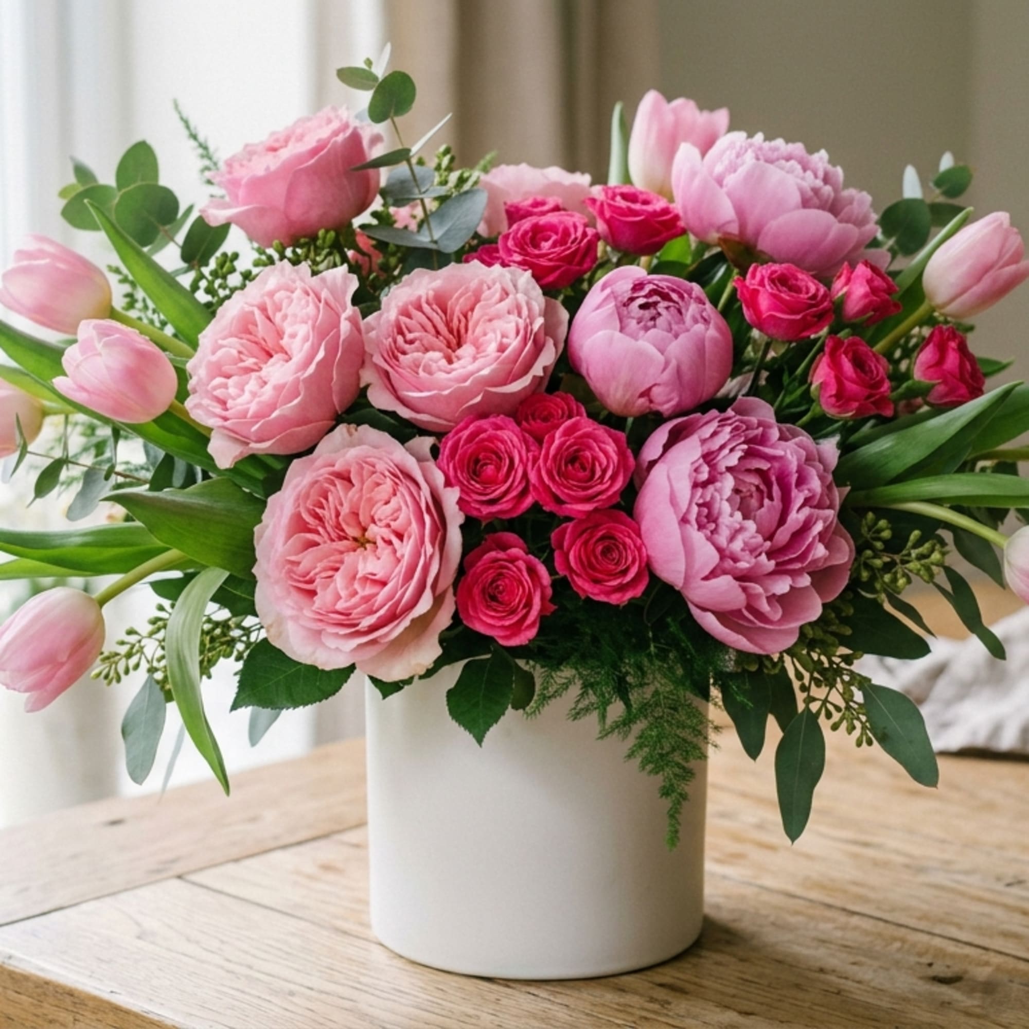A beautiful handmade arrangement of Premium Florals for the Mom in your