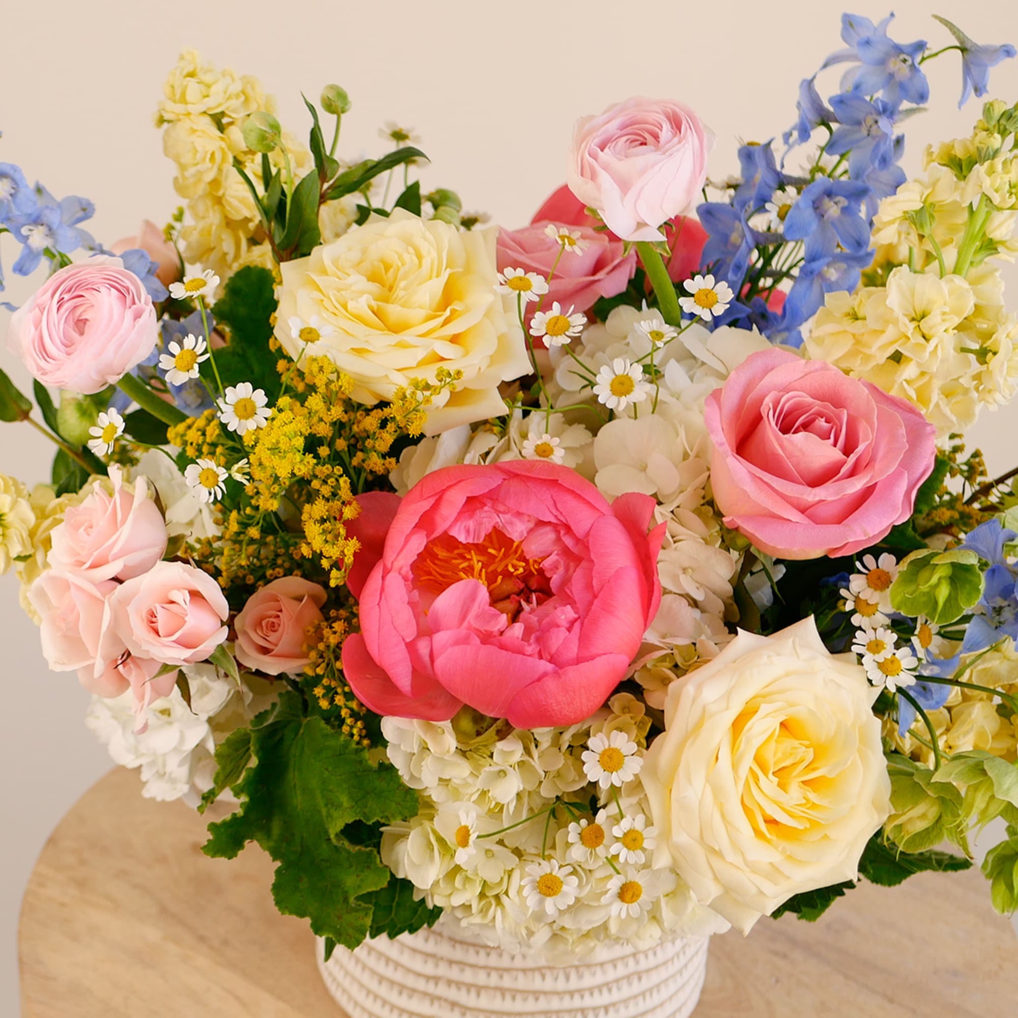 Bursting with color and charm, "English Garden" is a garden-inspired delight featuring