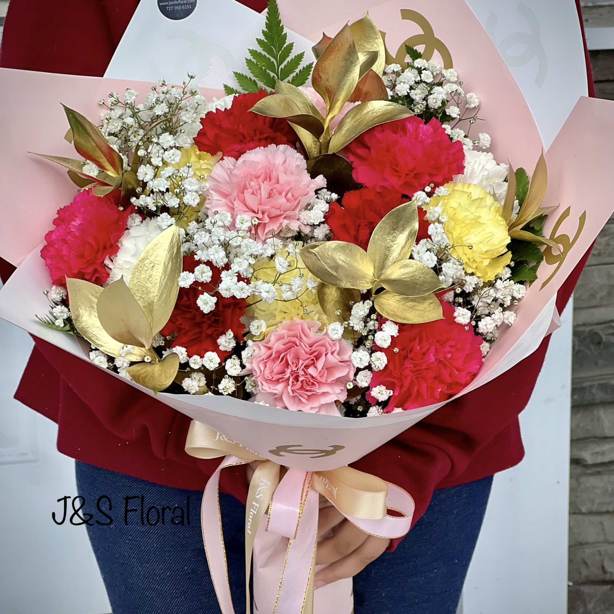 Introducing our Stunning design Fiesta Carnations! Handmade with beautiful mix carnations and
