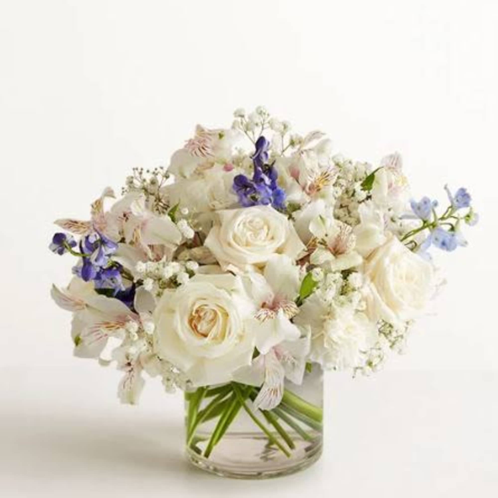 Pet Friendly? 
NO . While roses are safe, Delphinium and Alstroemeria can