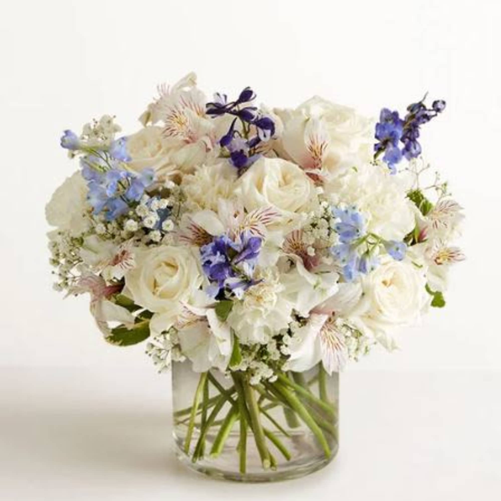Pet Friendly? 
NO . While roses are safe, Delphinium and Alstroemeria can