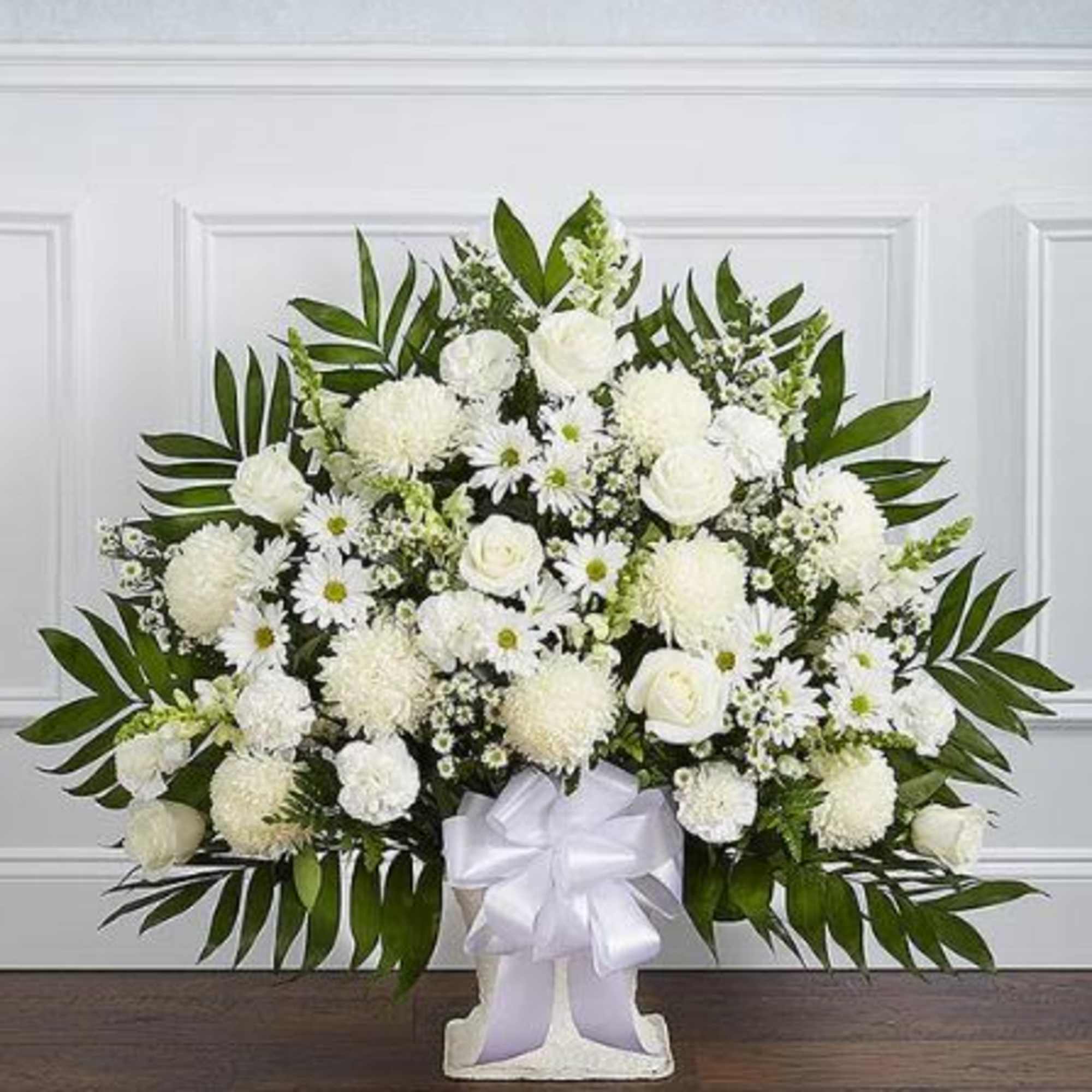 Pet Friendly?
No - This arrangement contains mums (chrysanthemums) and daisies, which are