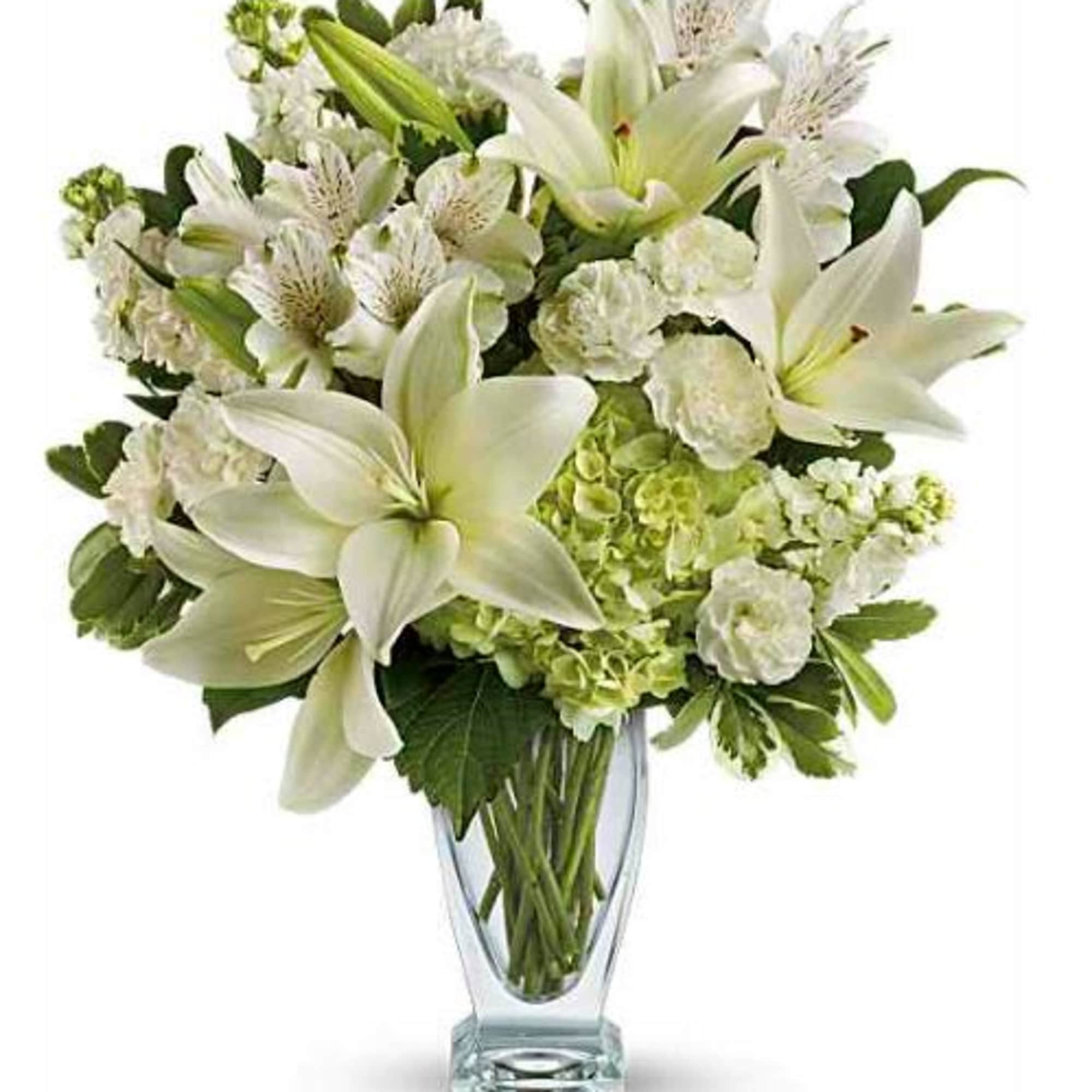  Pet Friendly?
No - This arrangement contains Asiatic Lilies, which are highly