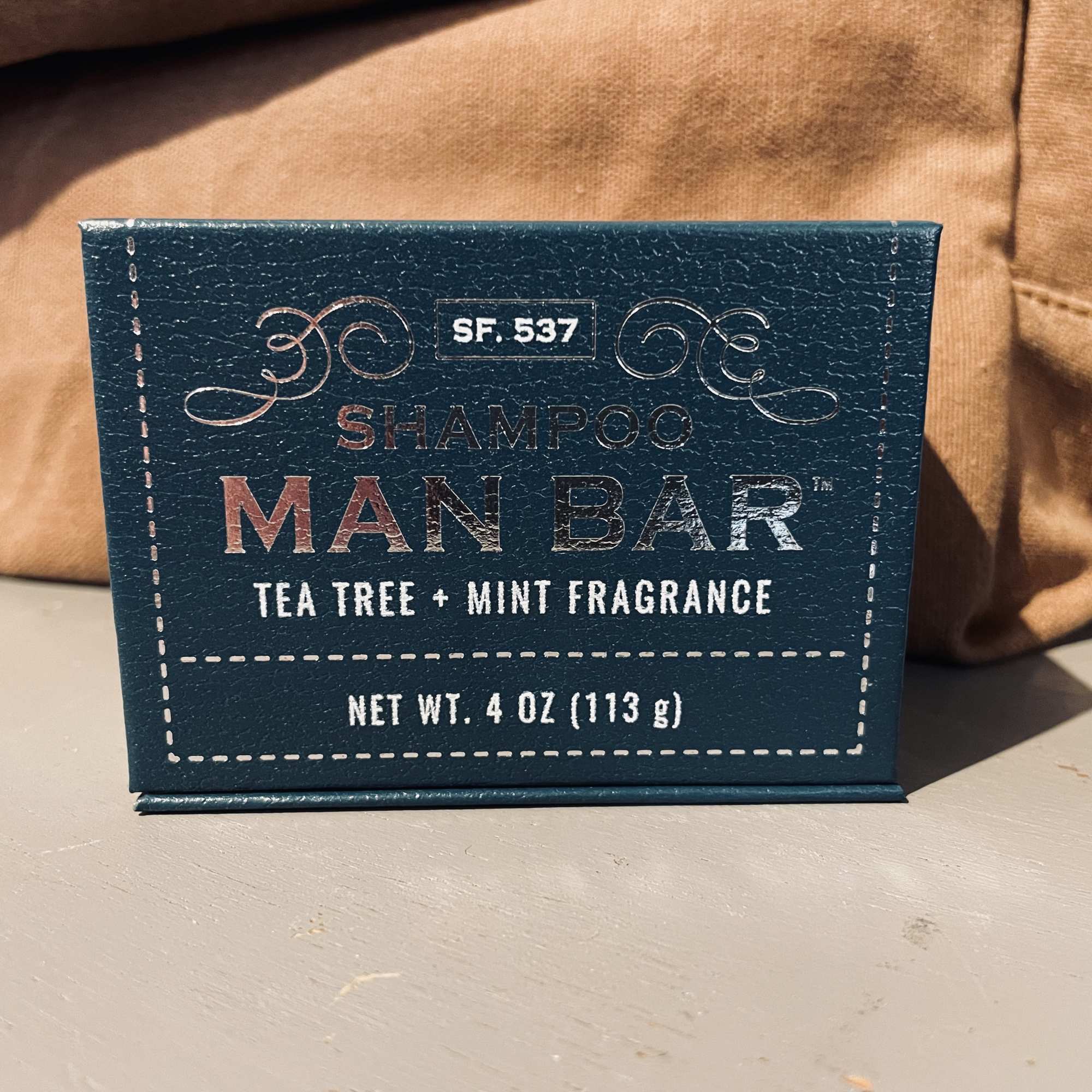 This shampoo bar will leave your hair soft and lightly scented with