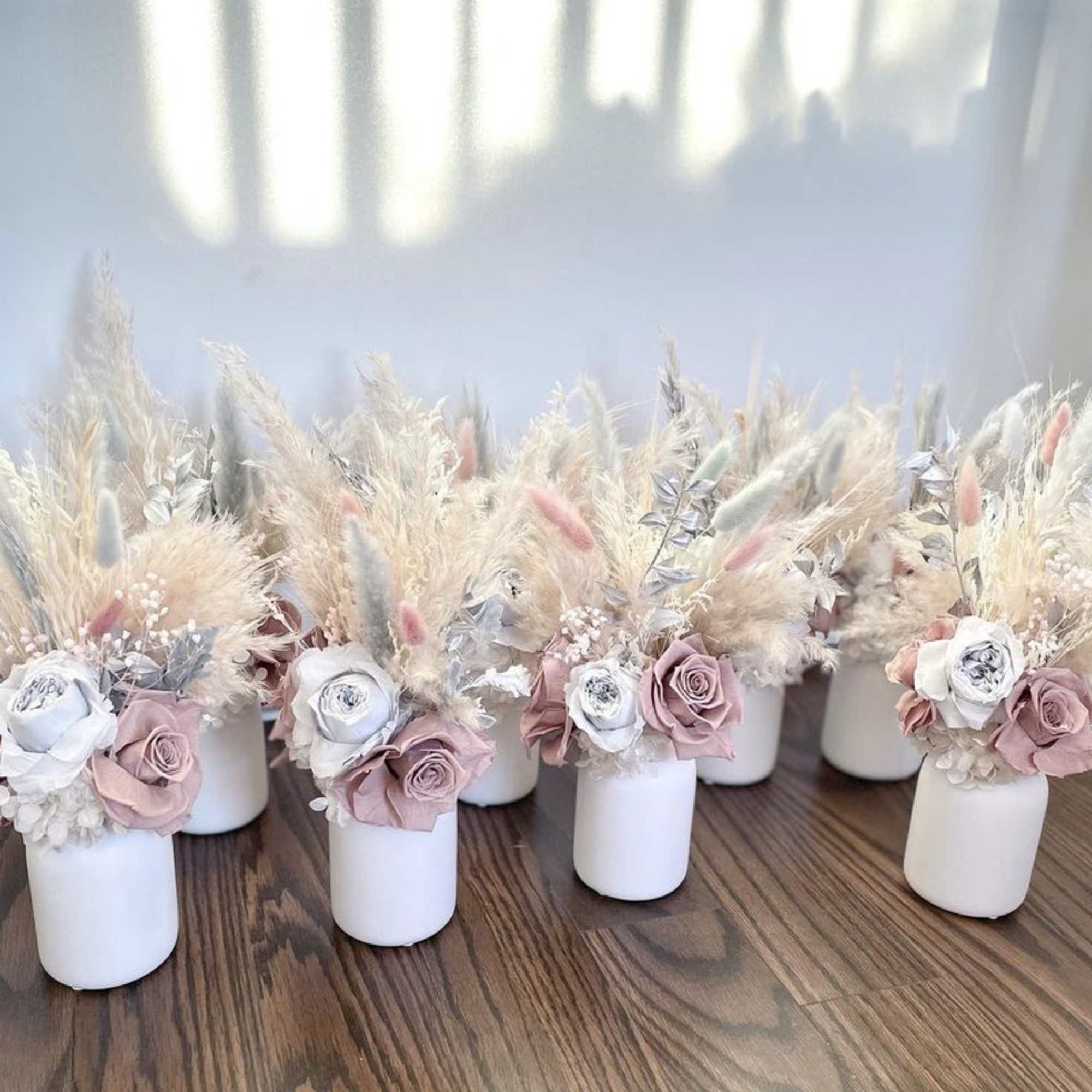 These bouquets are ever lasting flower arrangements featuring 100% premium quality dried