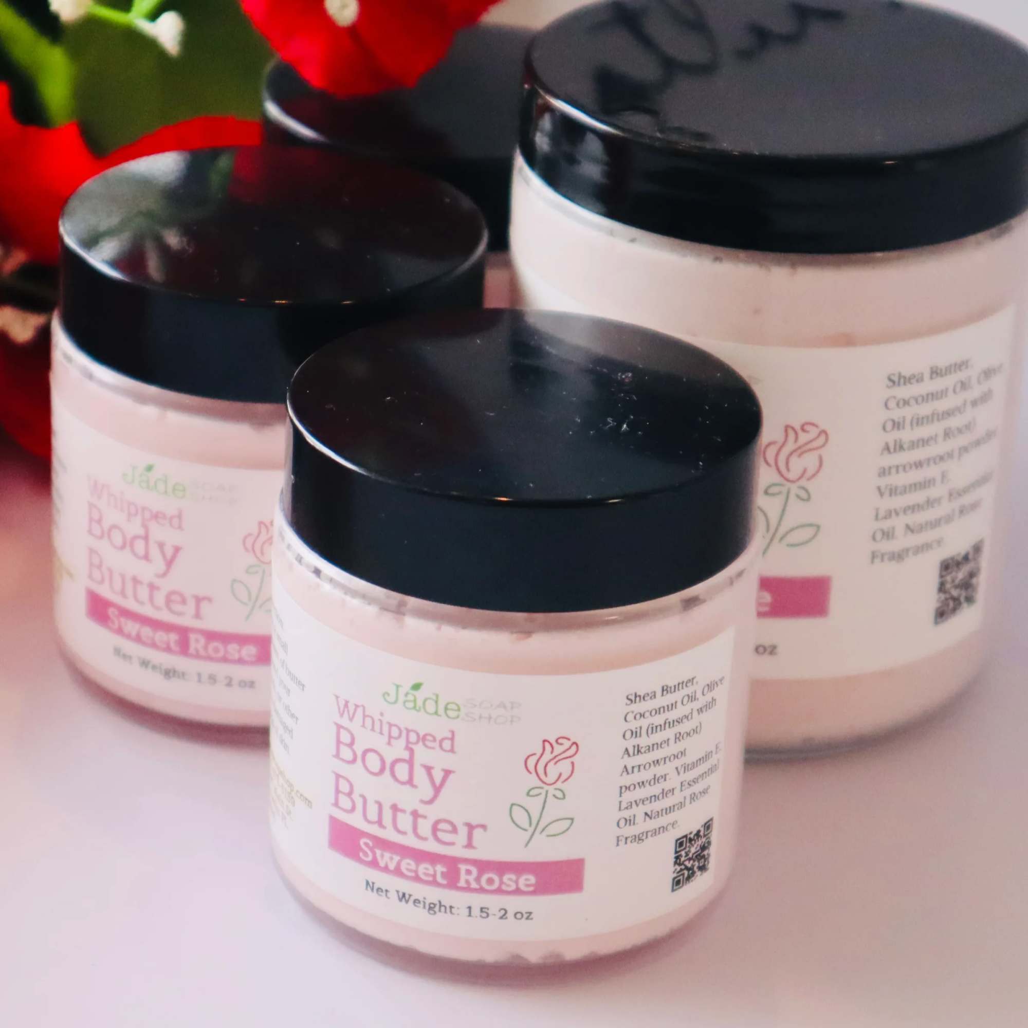 Whipped Body Butter - Sweet Rose

(net. weight is 3.5 oz.)
A light, fluffy