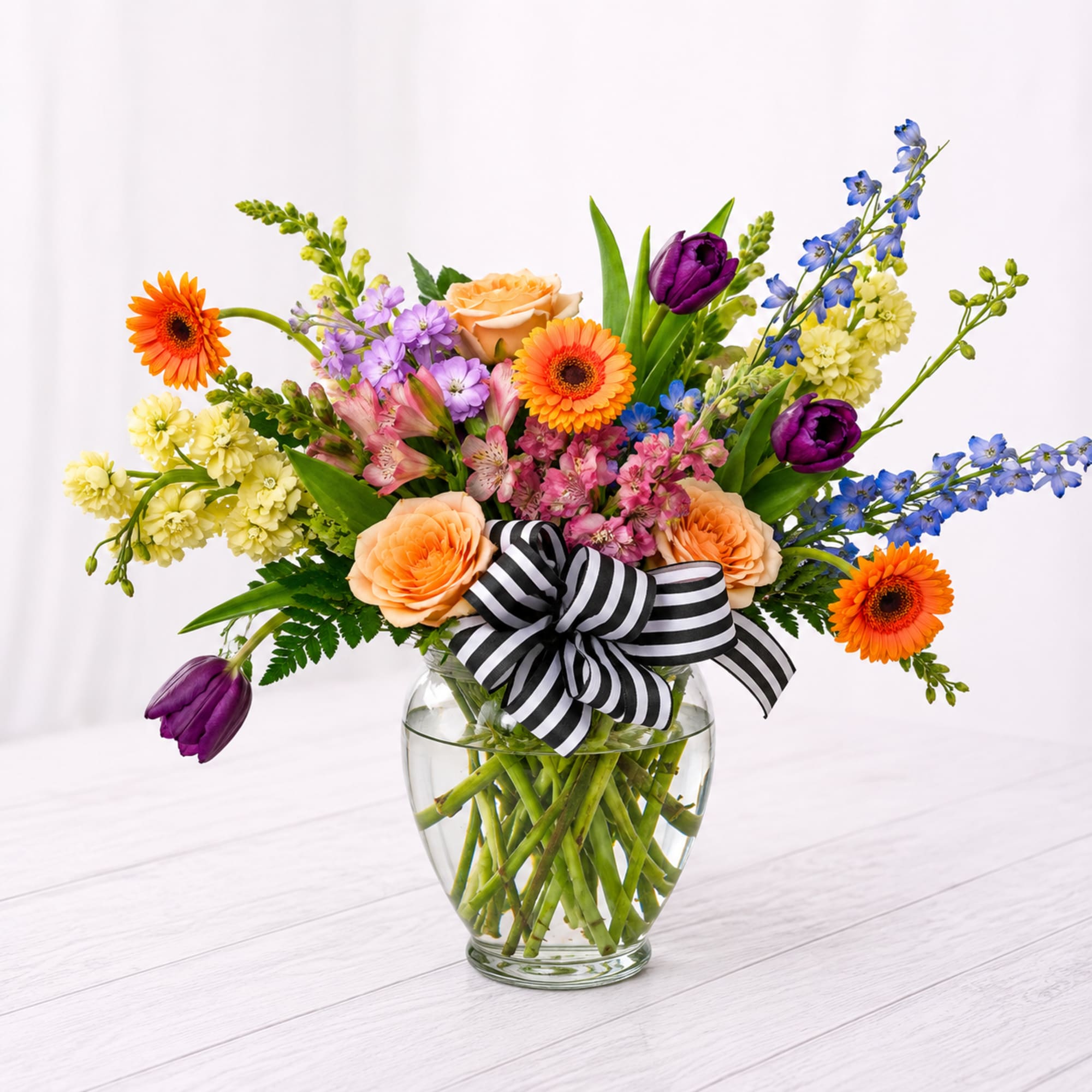 Bright, cheerful, and full of personality &mdash; our Garden Party Blooms arrangement
