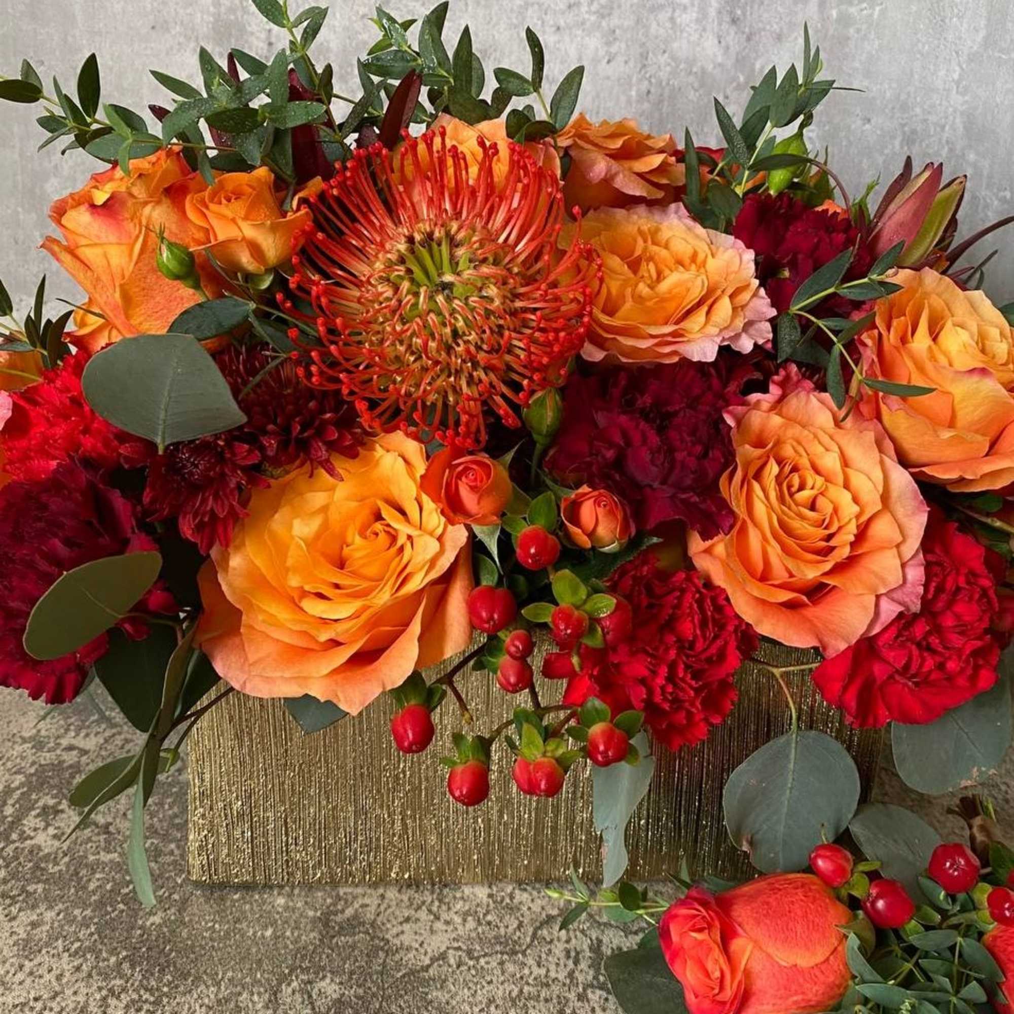 Always orange &ndash; with love and attention to every detail. The arrangement