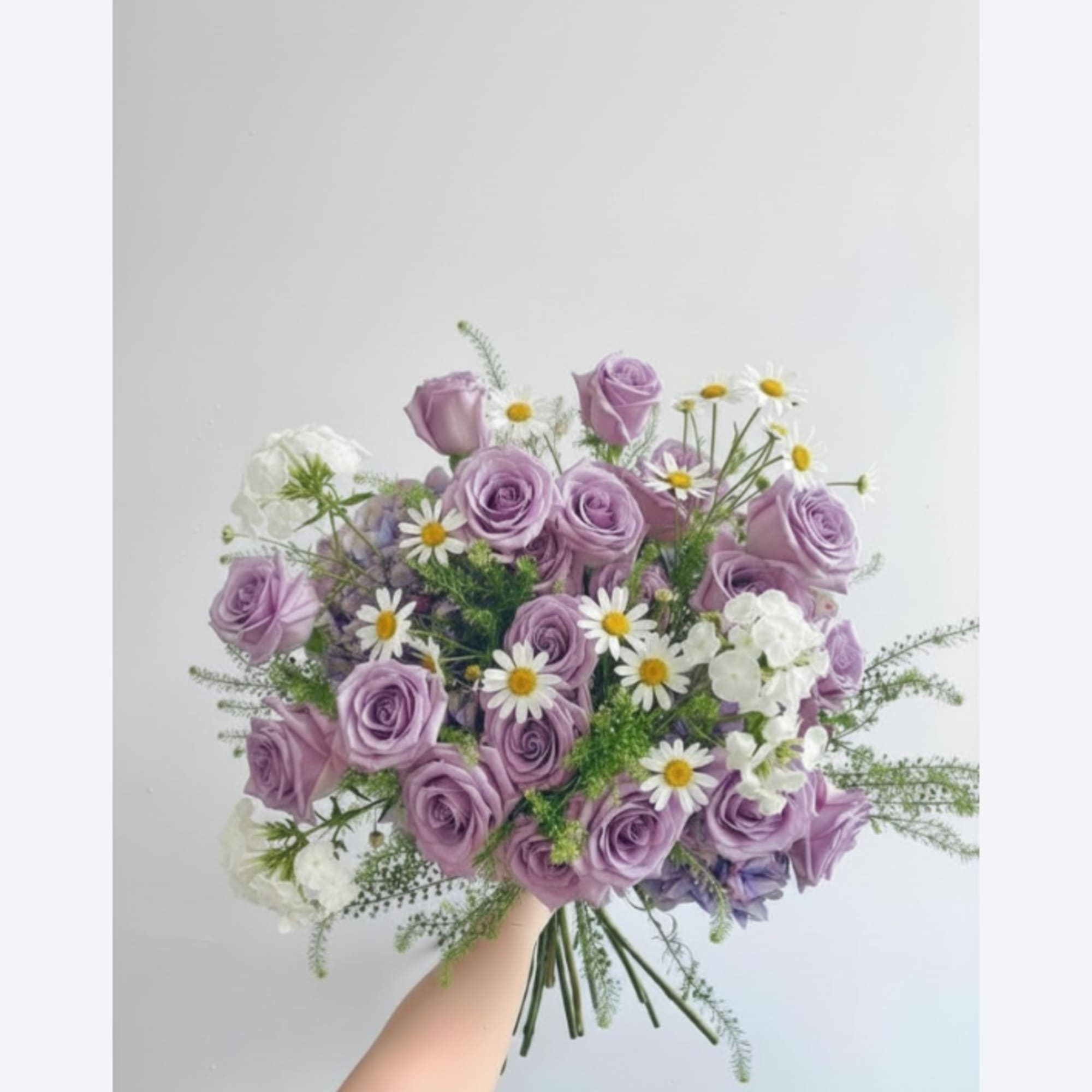 A flirty take on the standard rose bouquet.

*Vase not included