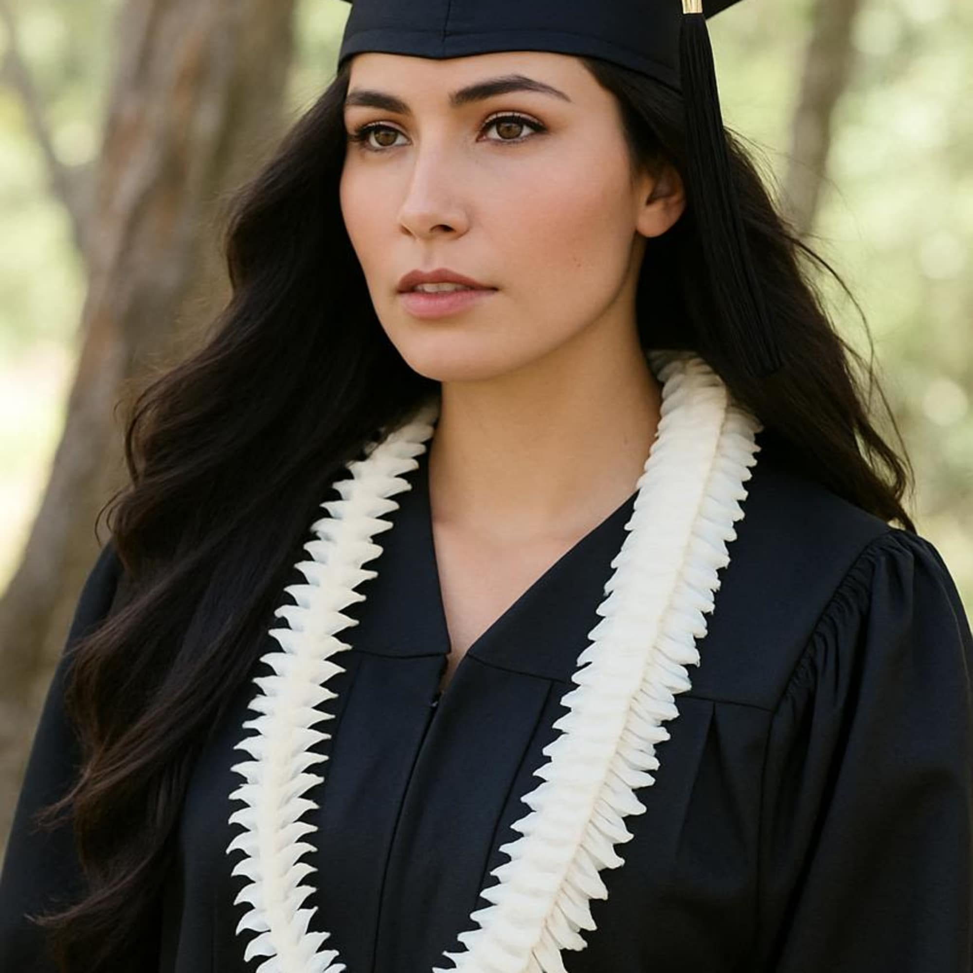 Celebrate your graduate with something truly unique. Our White Orchid Butterfly Lei