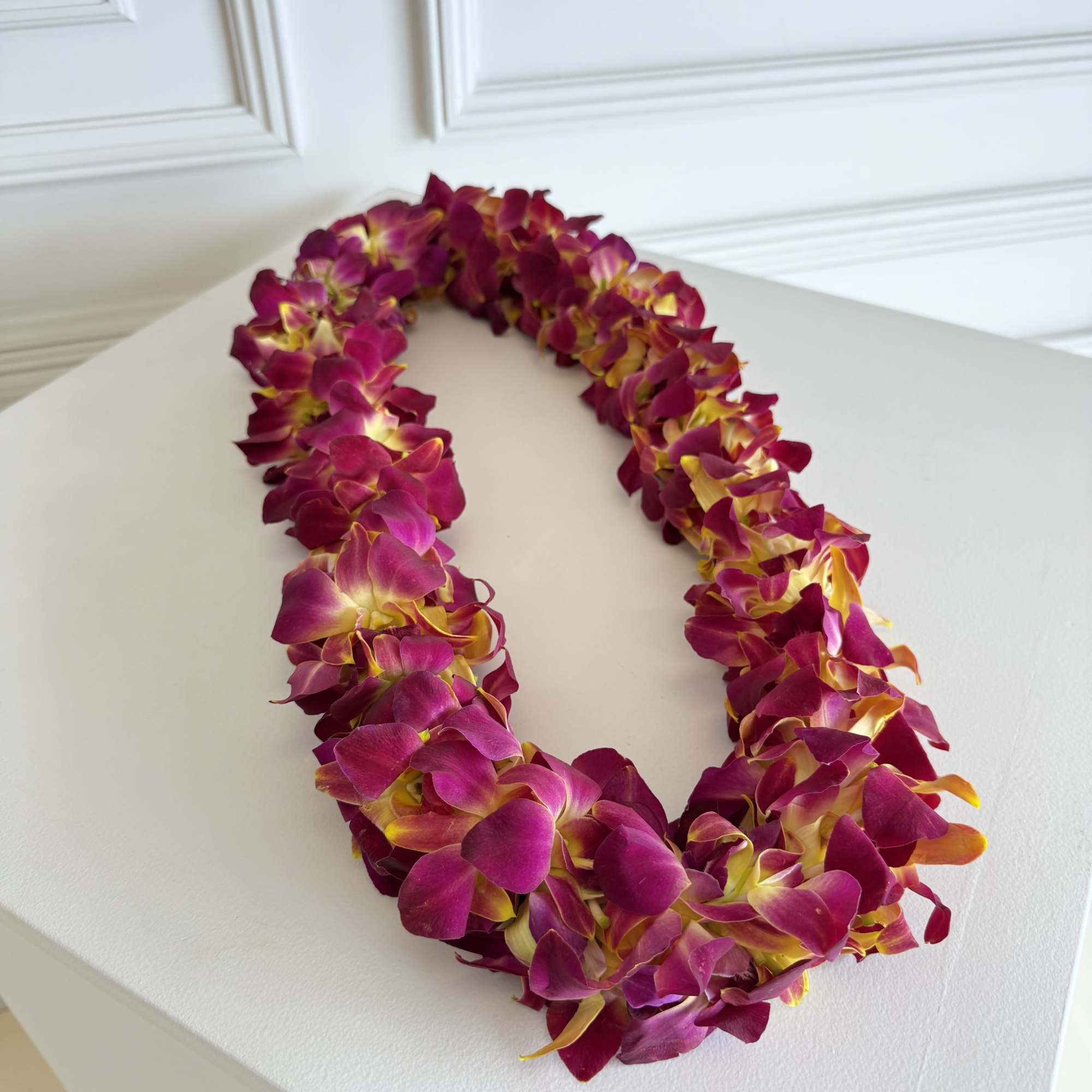 Fresh Orchid Lei for Graduation 

Celebrate your grad in style with our