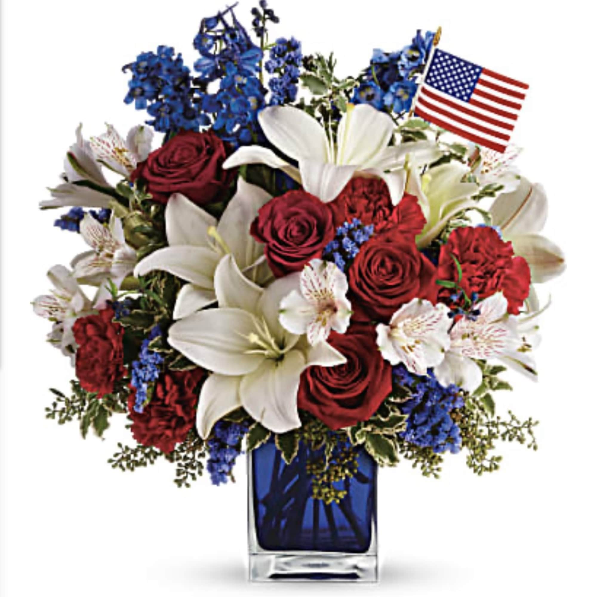 A patriotic pick to send a brave veteran, decorate your Fourth of