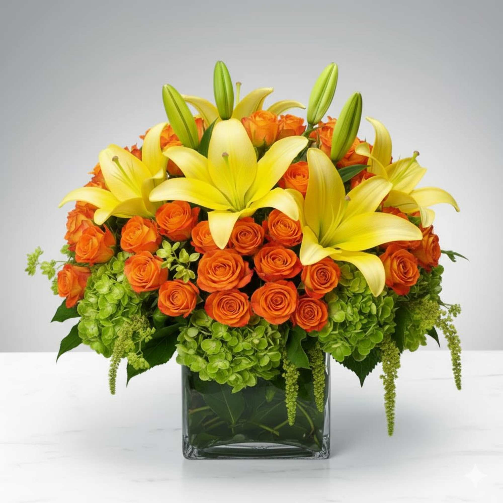  Pet Friendly?
No . This arrangement contains lilies, which are highly toxic