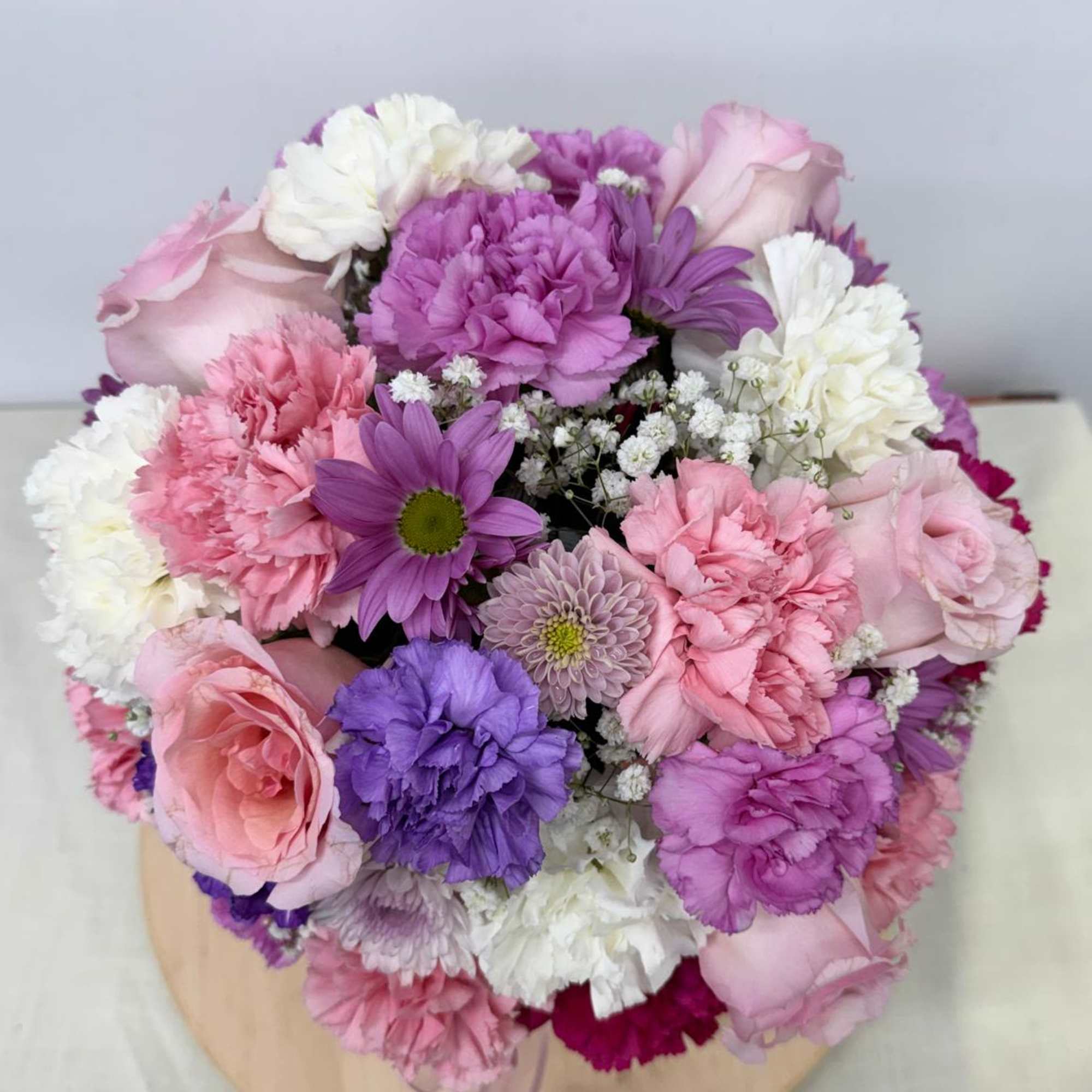 Soft and divinely delicate, this perfect pastel bouquet is pretty as can