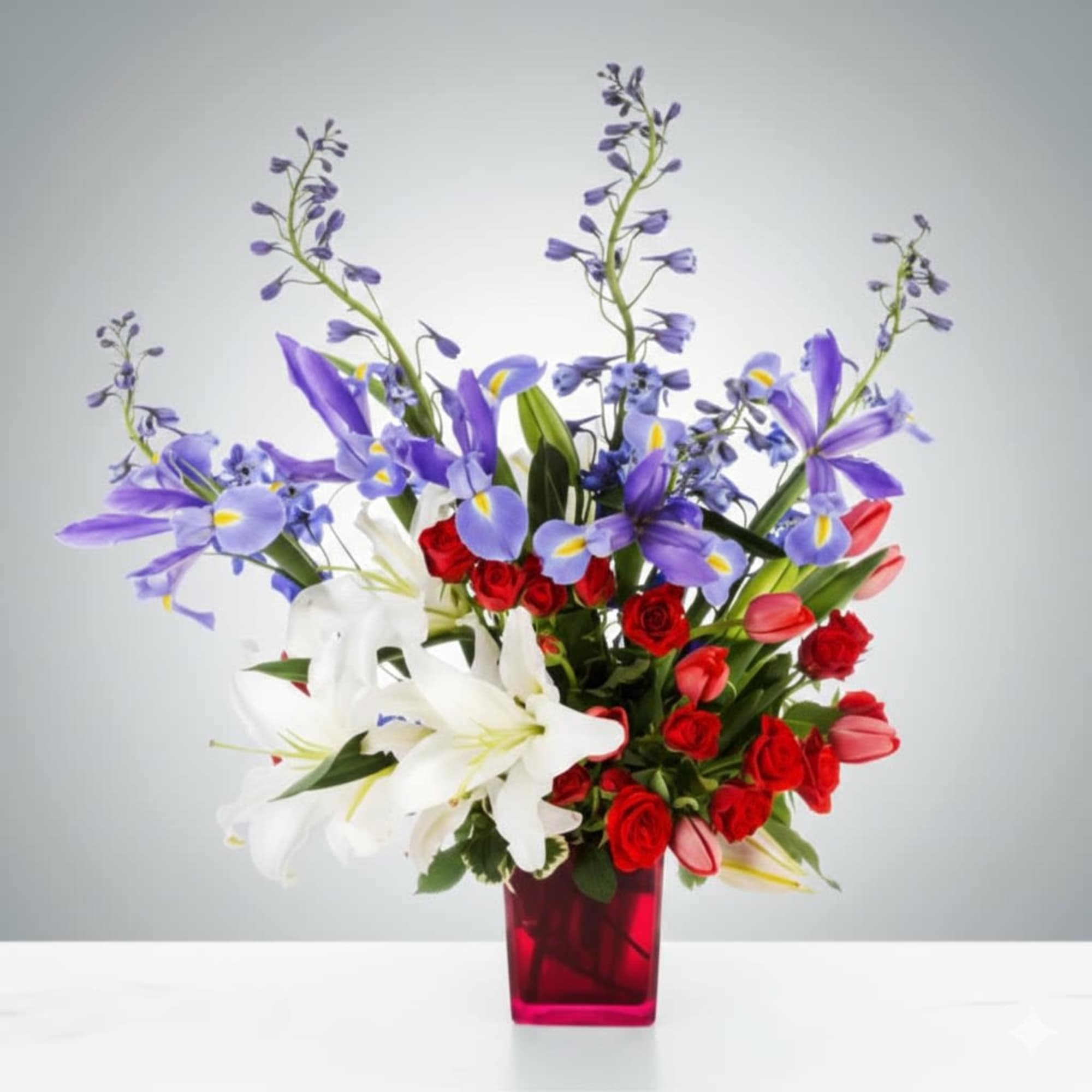 Pet Friendly?
No This arrangement contains lilies, which are highly toxic to