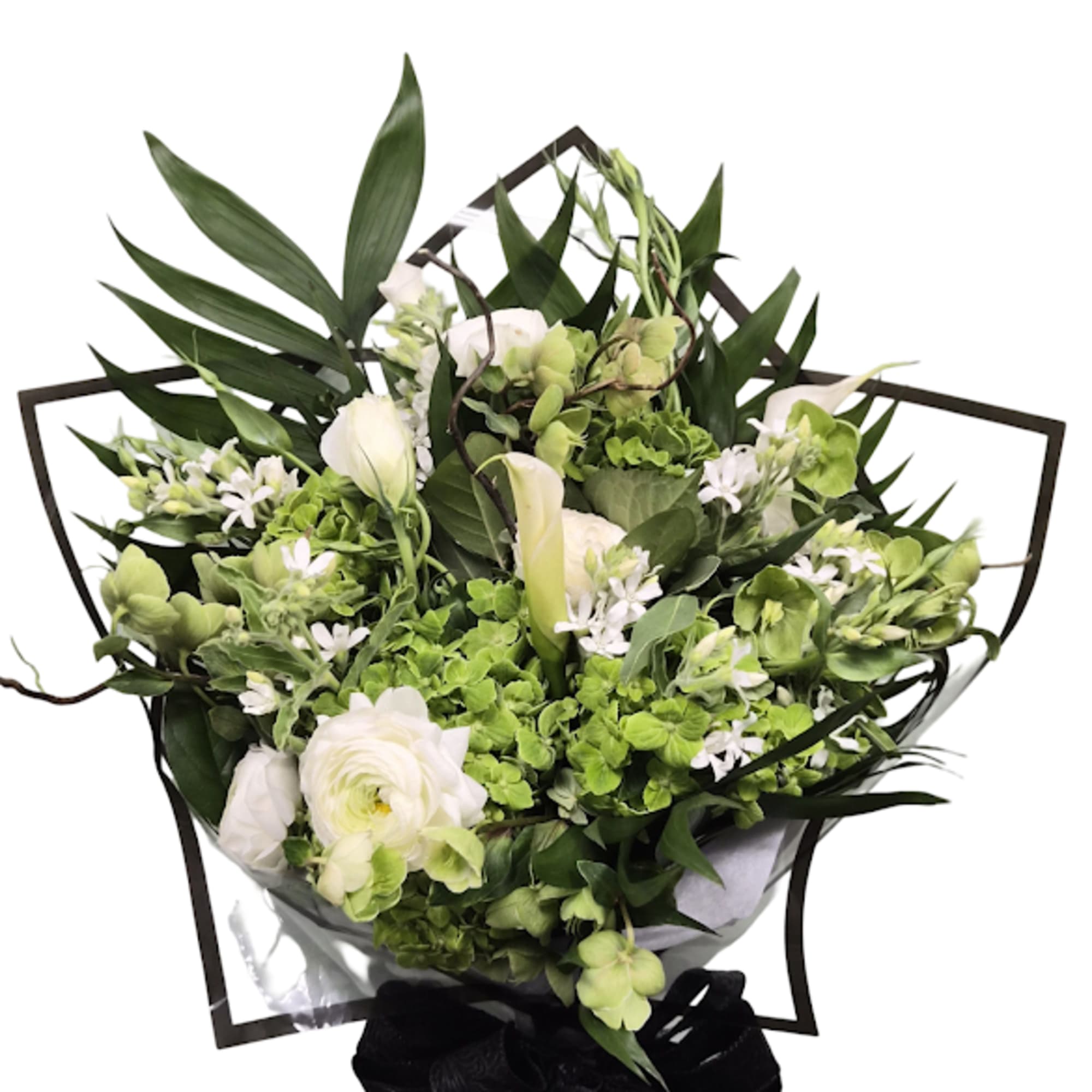 Emerald and white - a fresh, monochrome palette of pale whites and