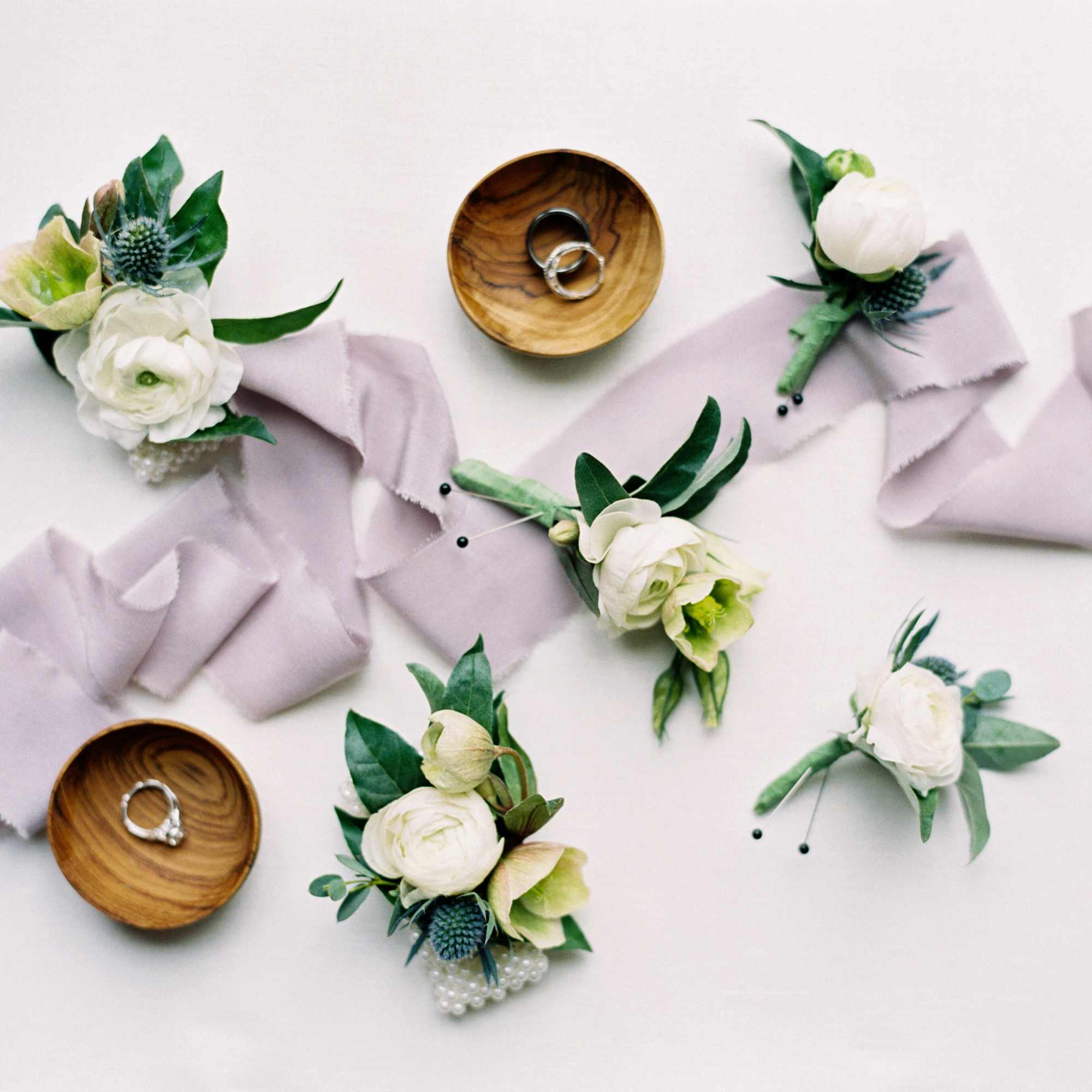 Pin-on boutonni&egrave;res, pin-on corsages and wrist corsages, for pickup only. For the