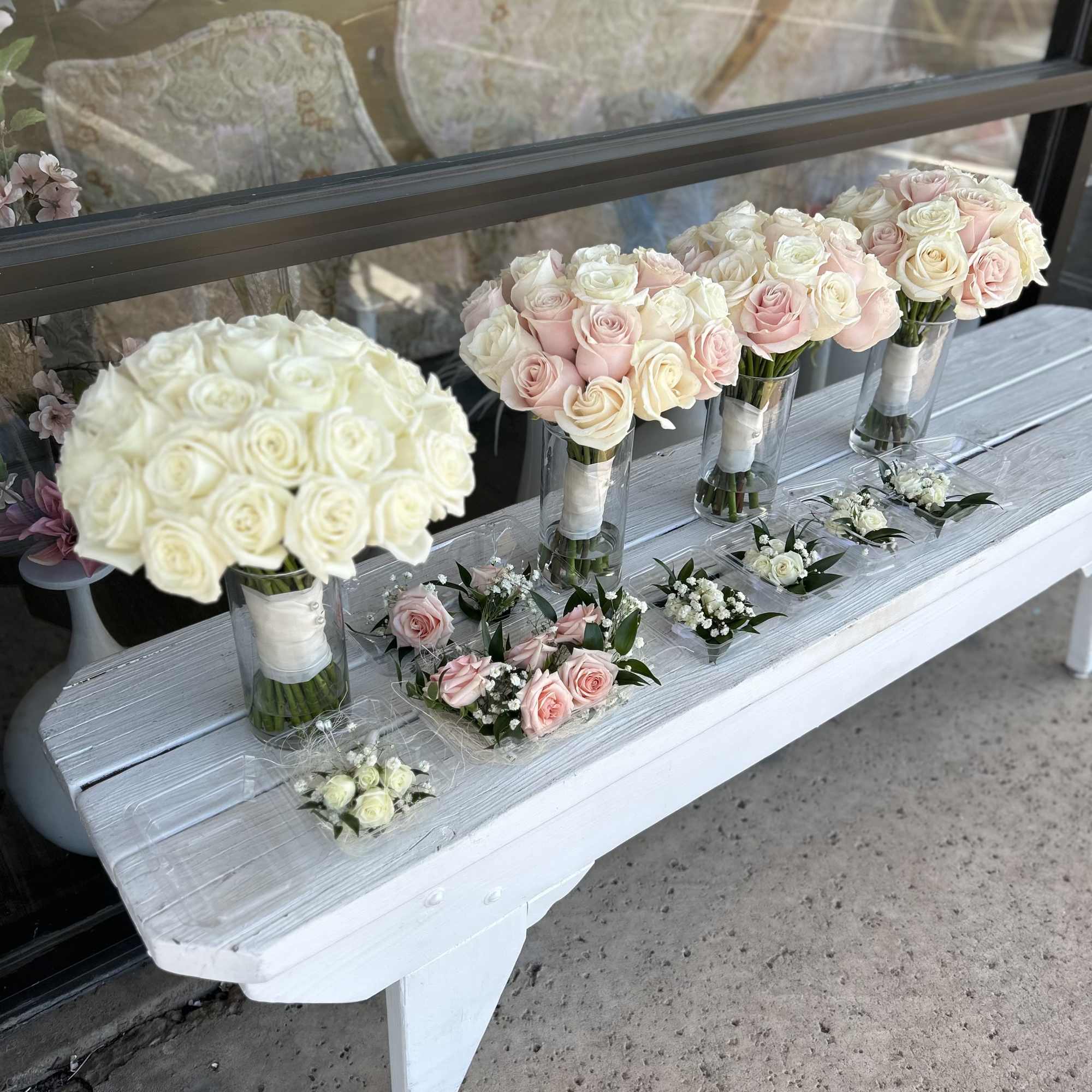Our custom bridesmaid bouquets are designed to perfectly complement your bridal flowers