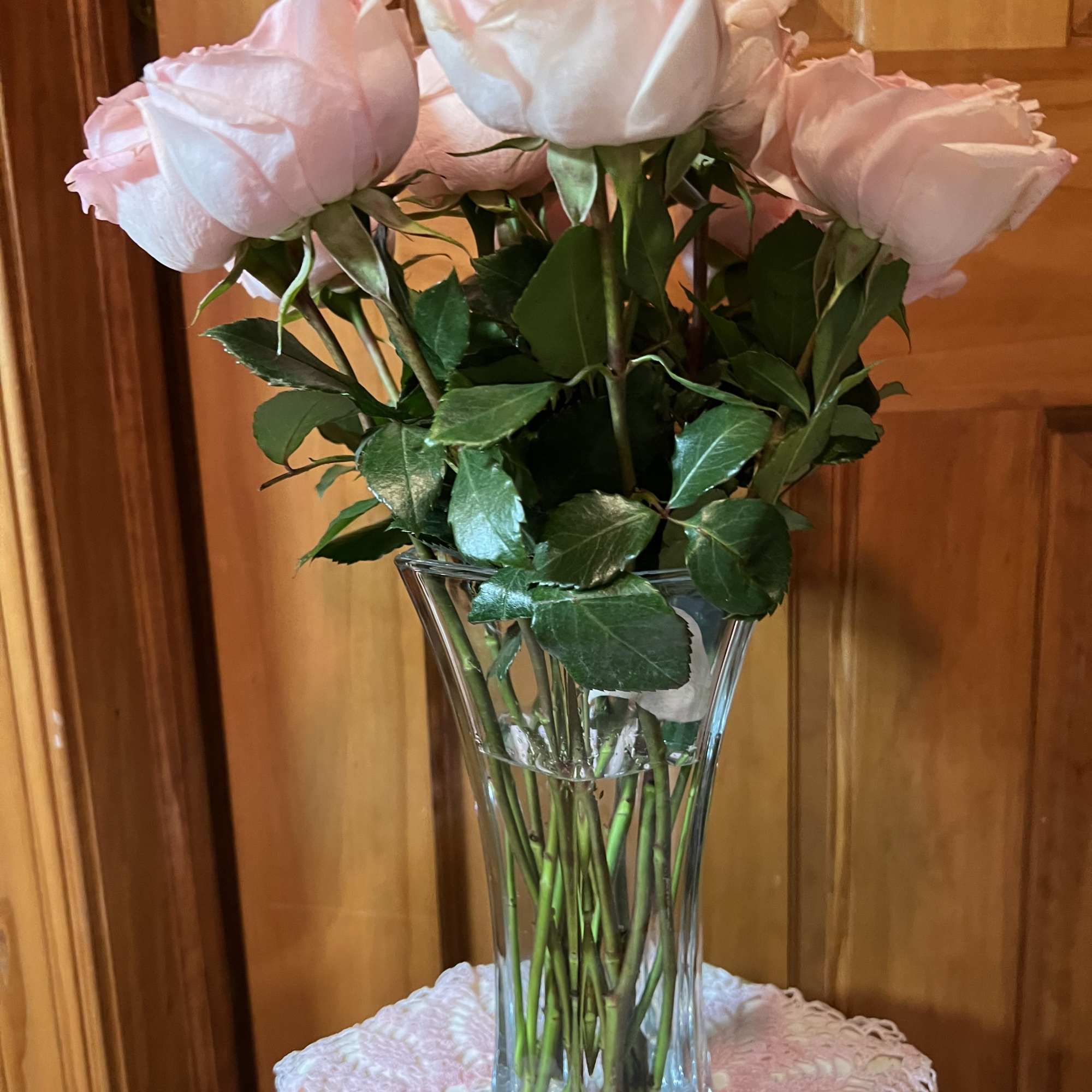 Additional flowers will be added to enhance the bouquet.
