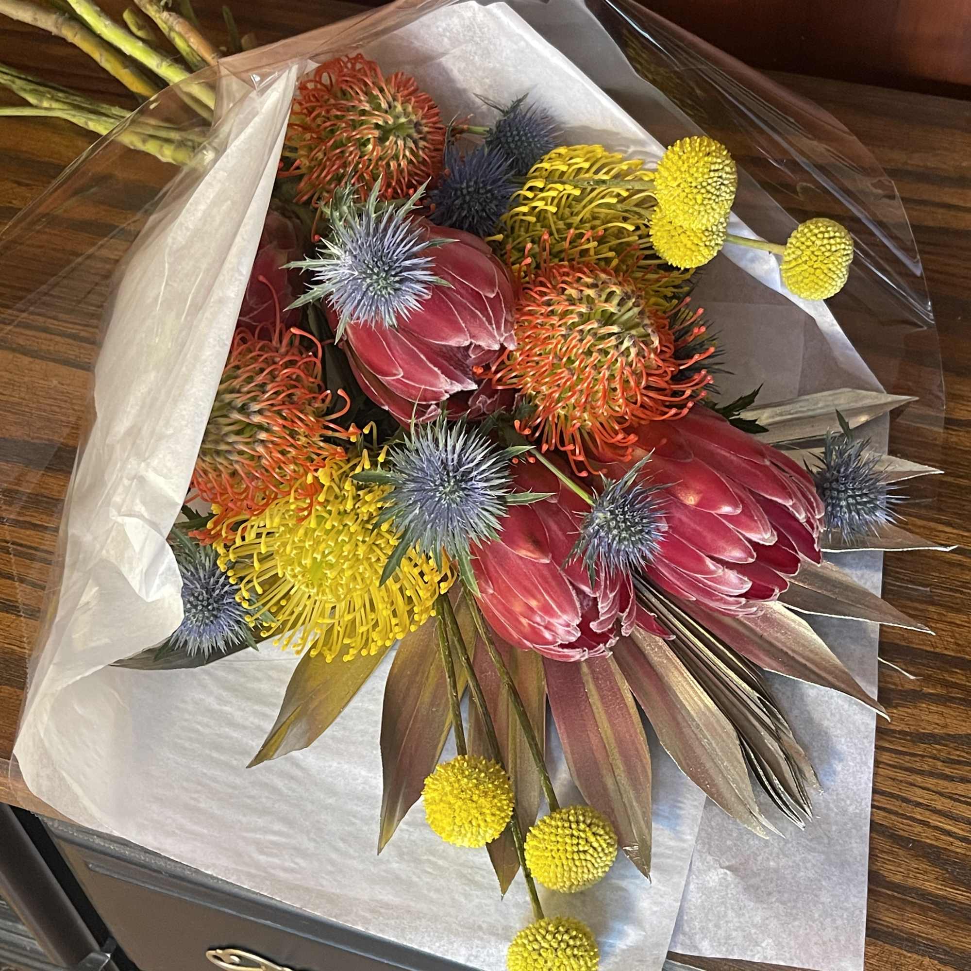 A nice mix of tropical blooms  only in Austin tx 