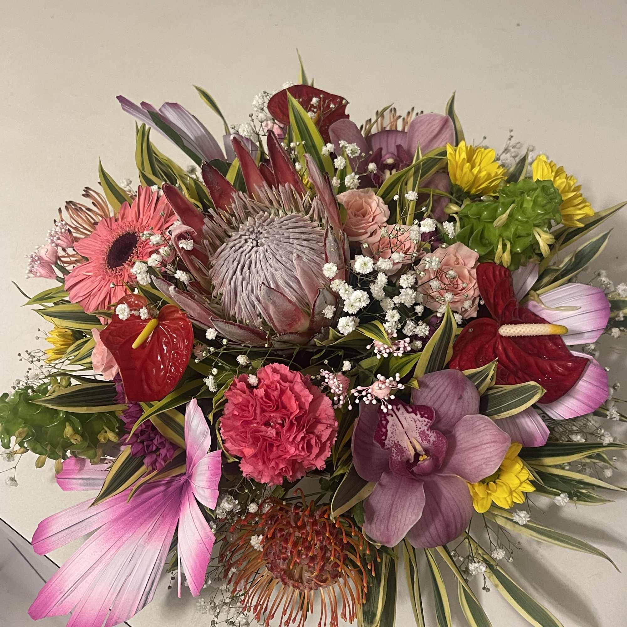  a beautiful mix of exotic blooms and lovely colors this floral