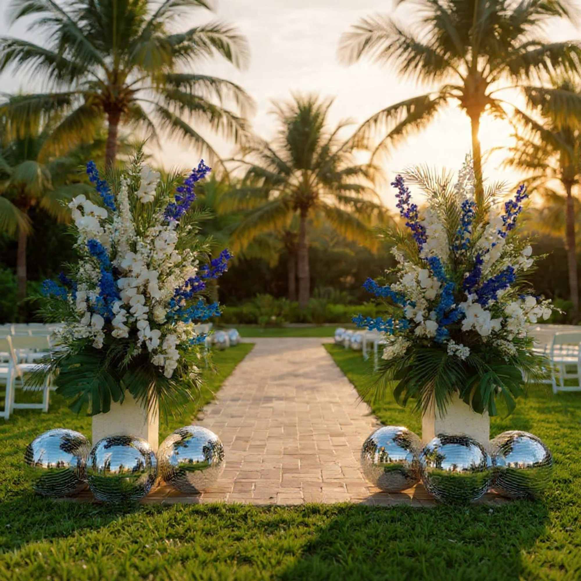 For the ceremony, will include a display of a floral ceremony archway