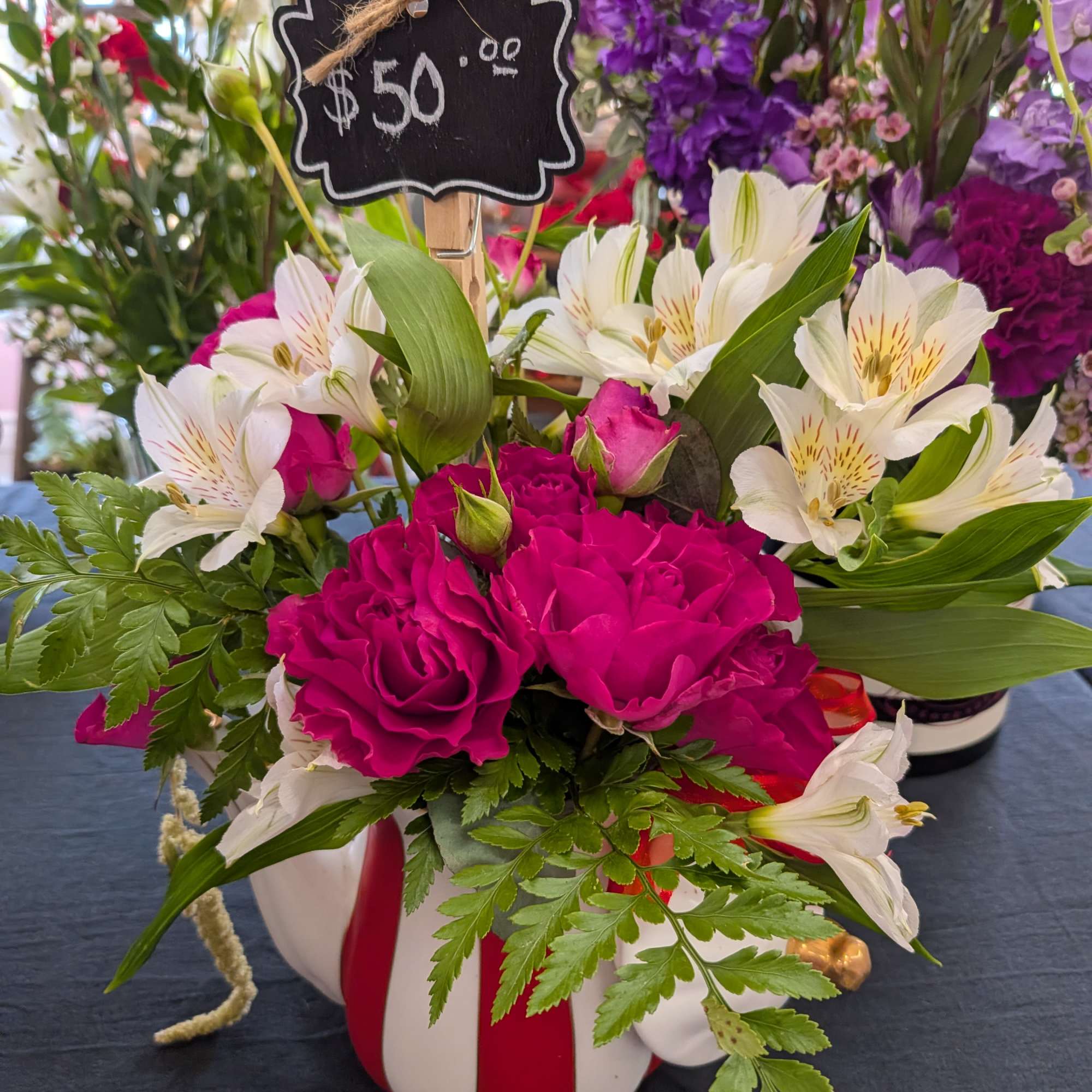 Beautiful usable tea pots with a variety of flowers