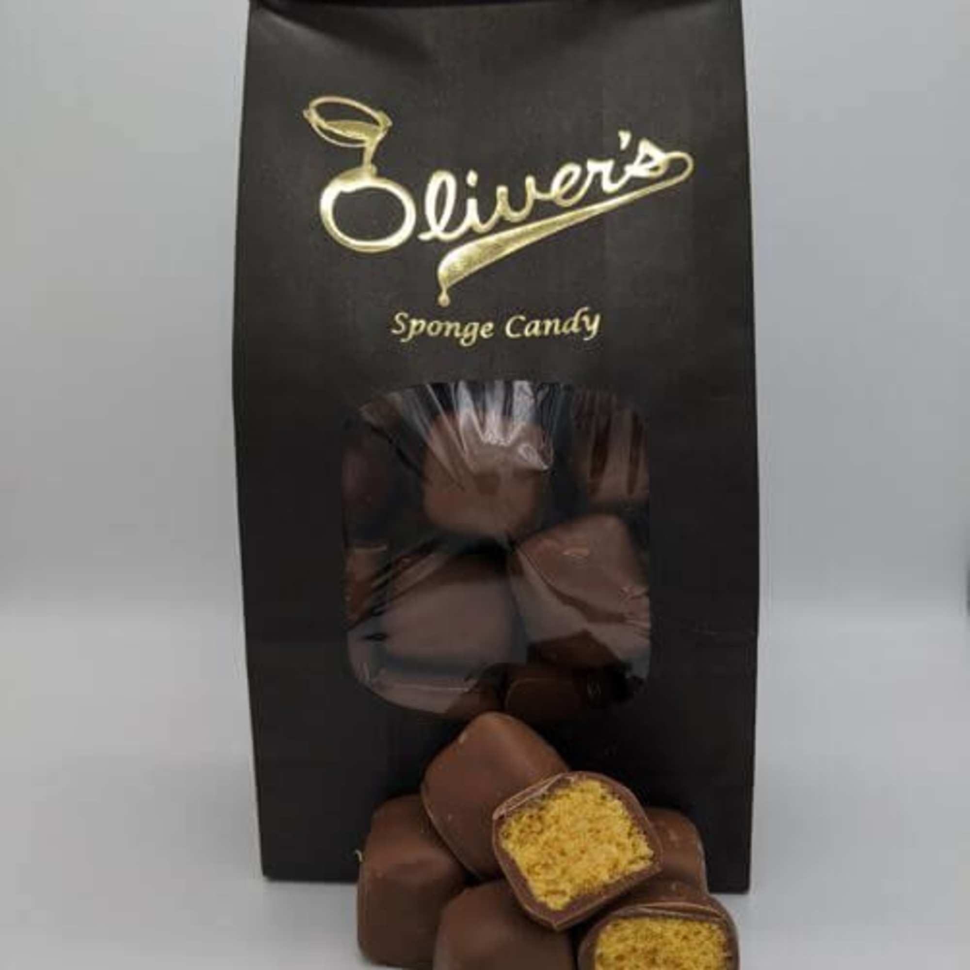 One pound of Oliver's Sponge Candy. 

Please choose milk or dark chocolate.
