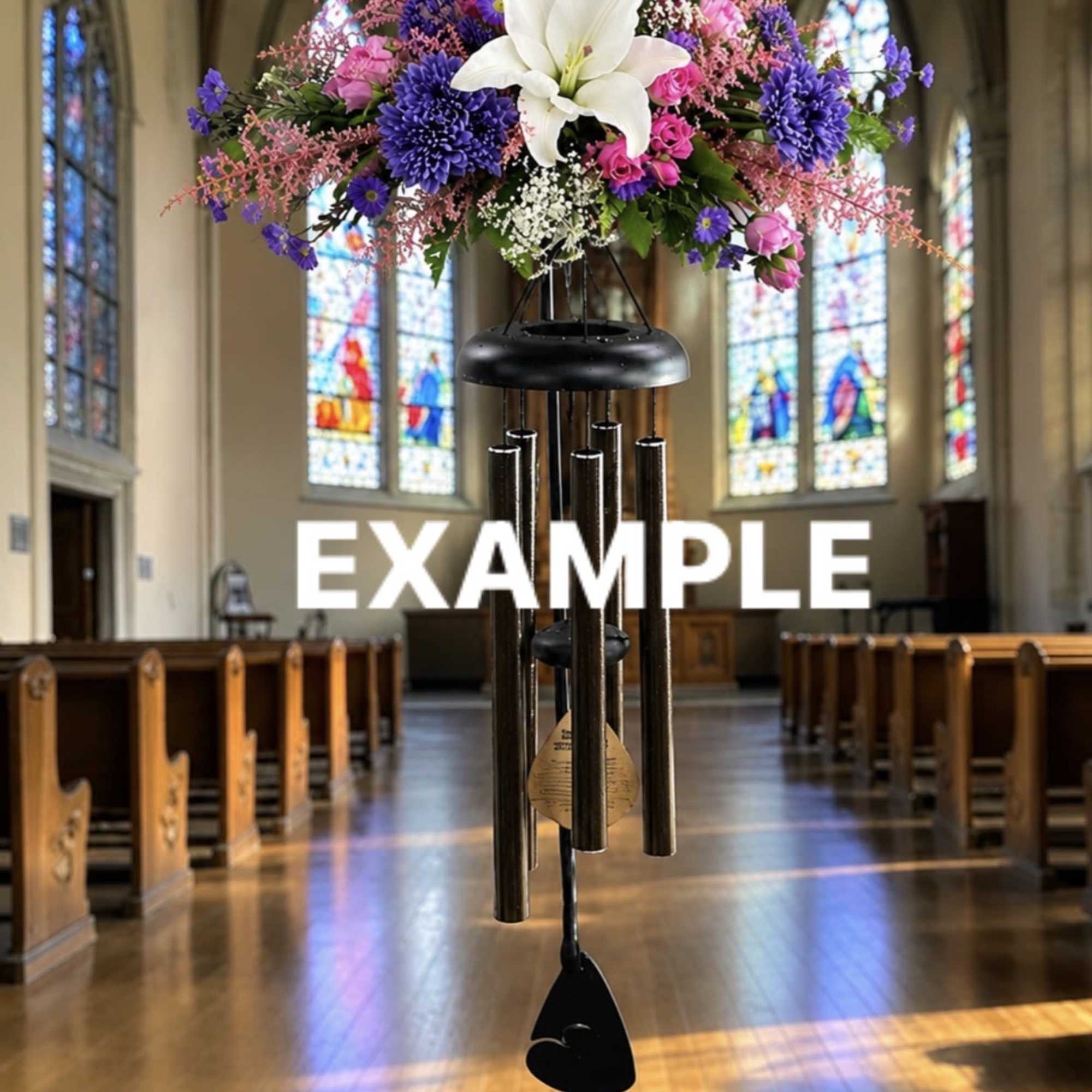 Experience the timeless beauty of our 30&rdquo; Amazing Grace Sonnet Windchime, designed