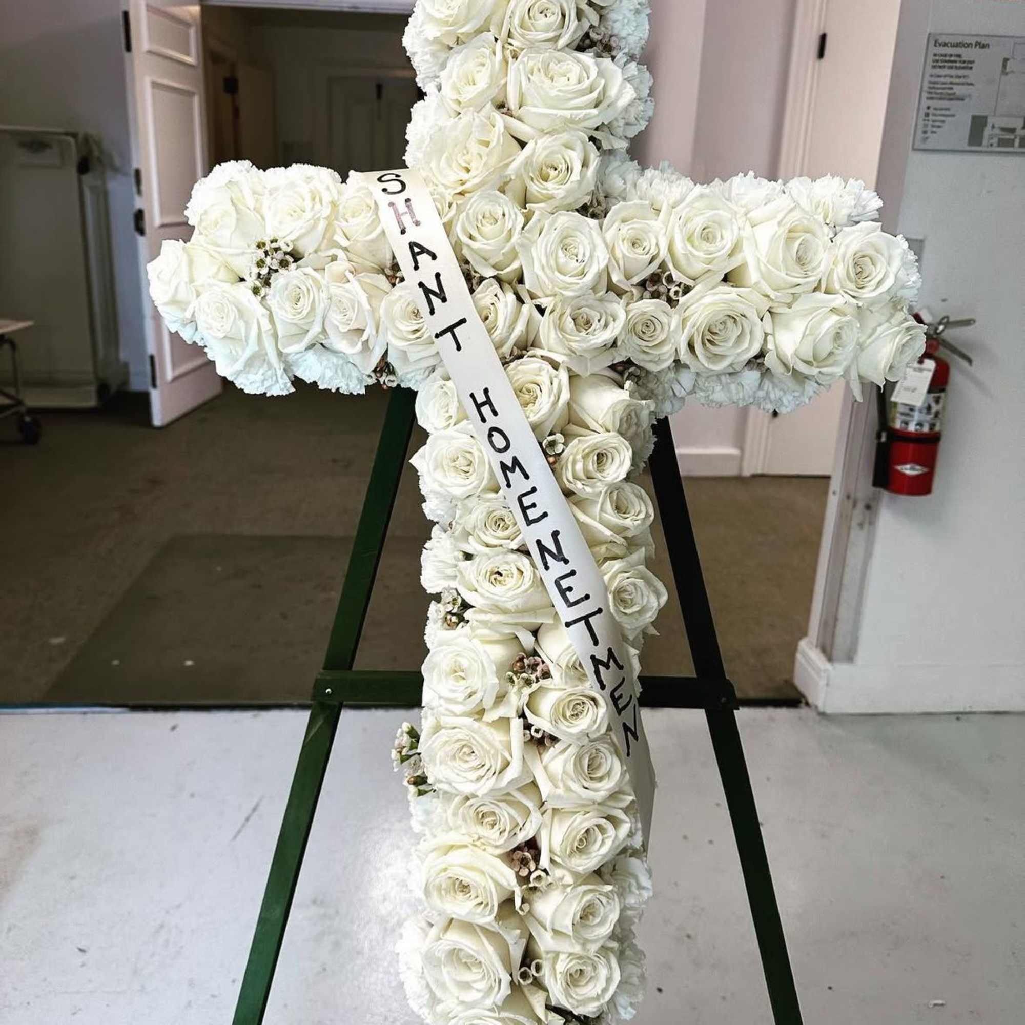 Sympathy Cross Arrangement