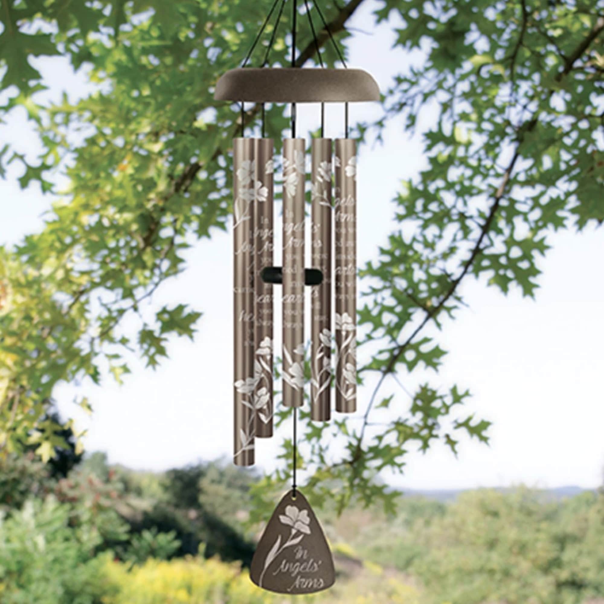 Create a lasting impression with decorative aluminum wind chimes designed for far