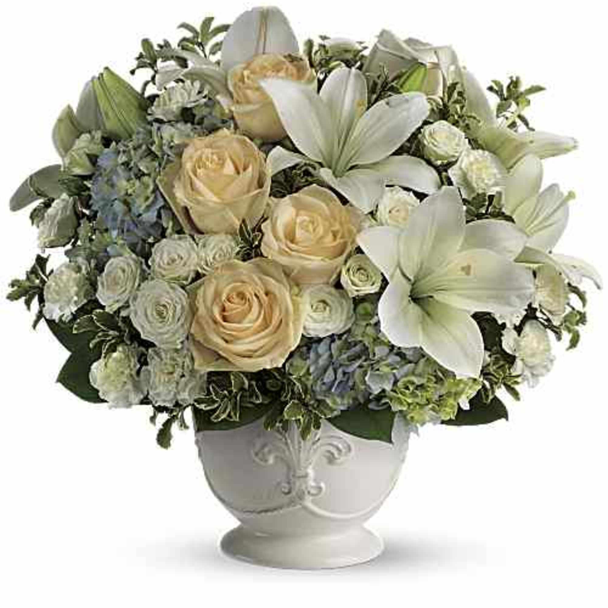 Soothing and respectful. Calm and compassionate. This beautiful collection of white and