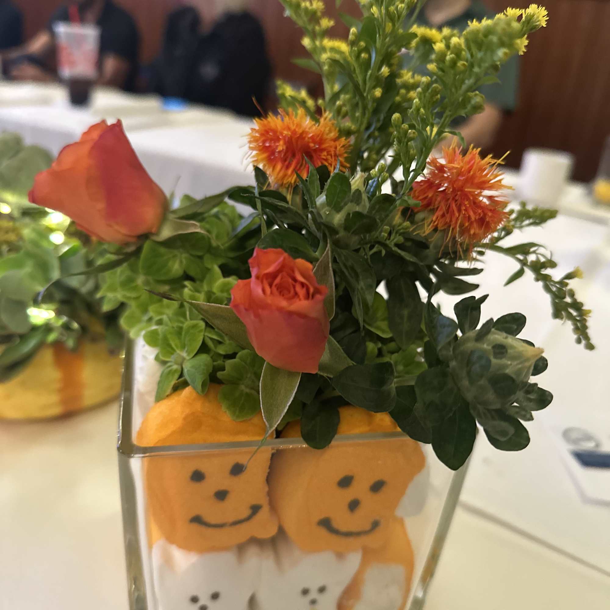 Halloween Rose Centerpiece