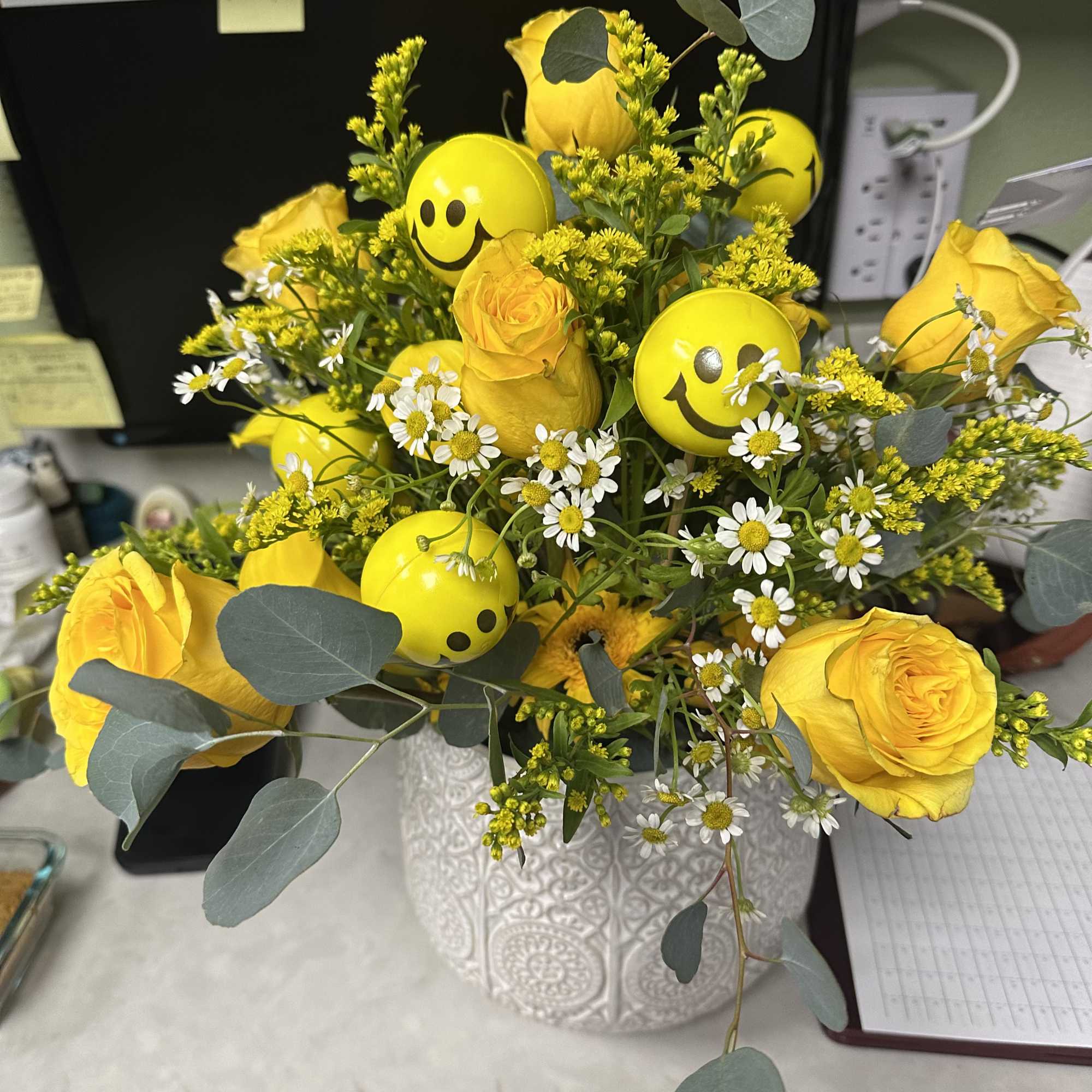 Smiling Get Well Arrangement