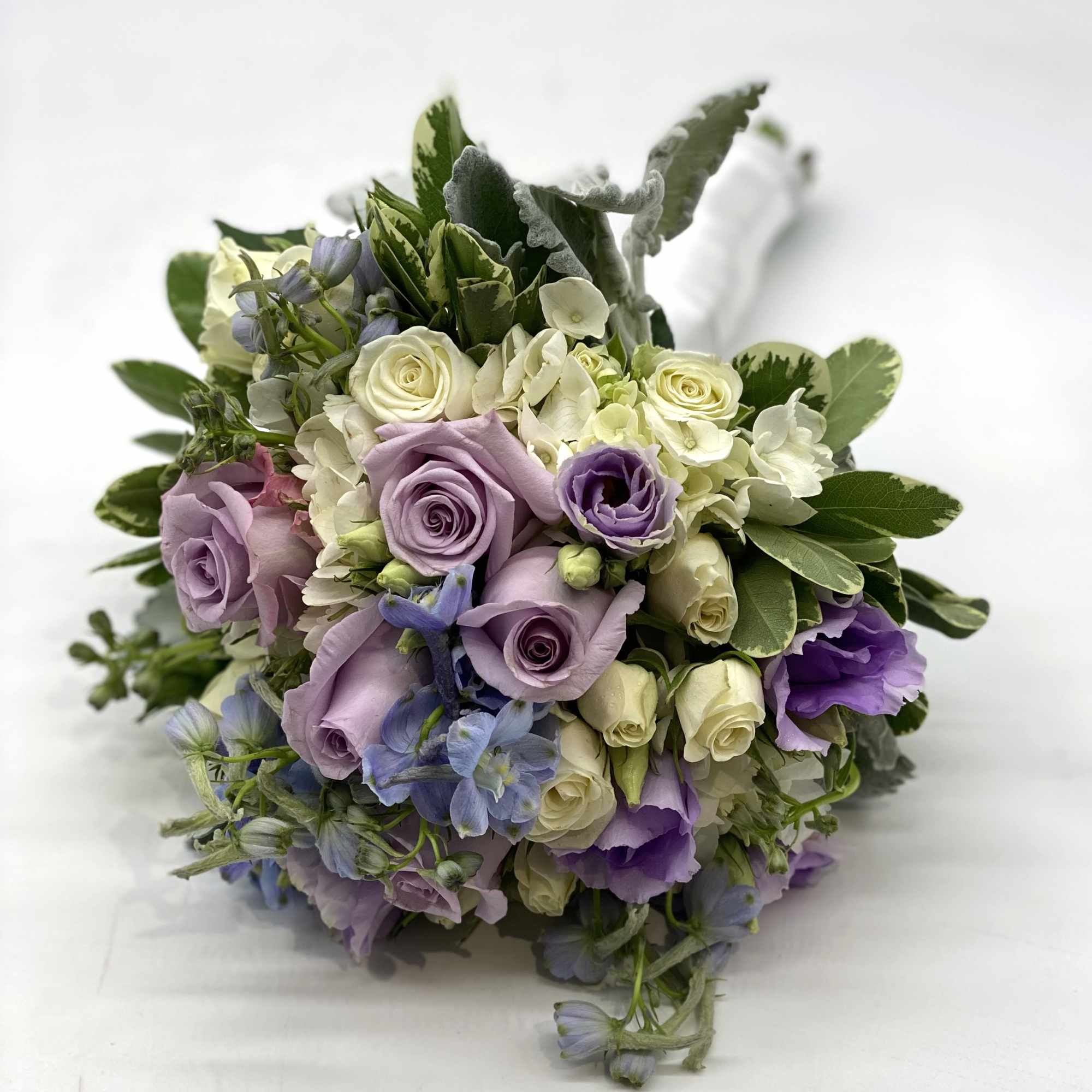 Mix of Lavender, White &amp; Light Blue make this bouquet so unique!