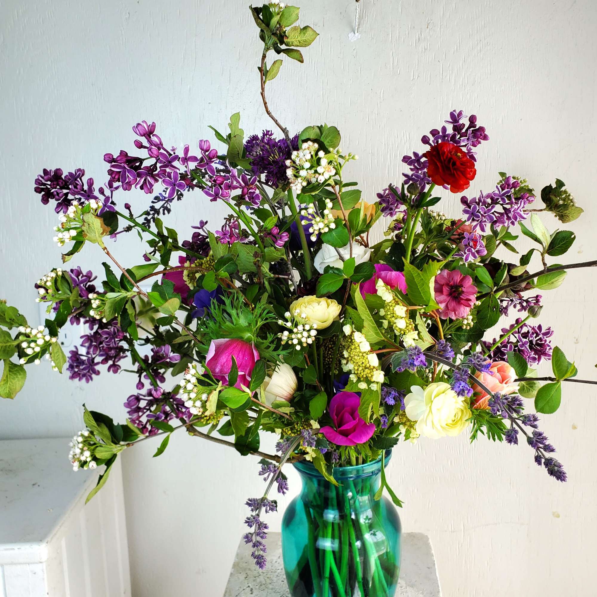 We are a small studio florist in a small town. Every bouquet