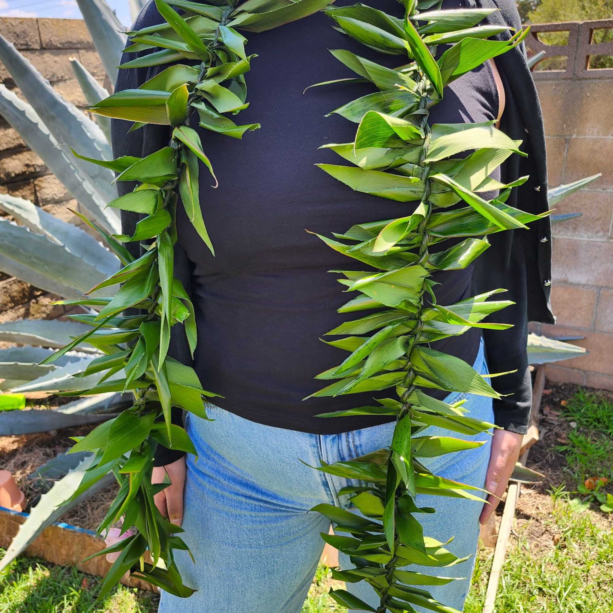 Make their celebration more memorable with a tea leaf lei for their