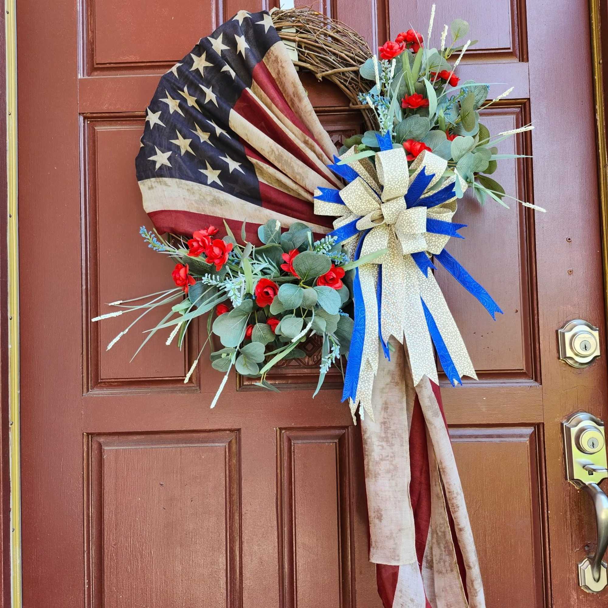 Make your 4th of July extra special with this door wreath.
