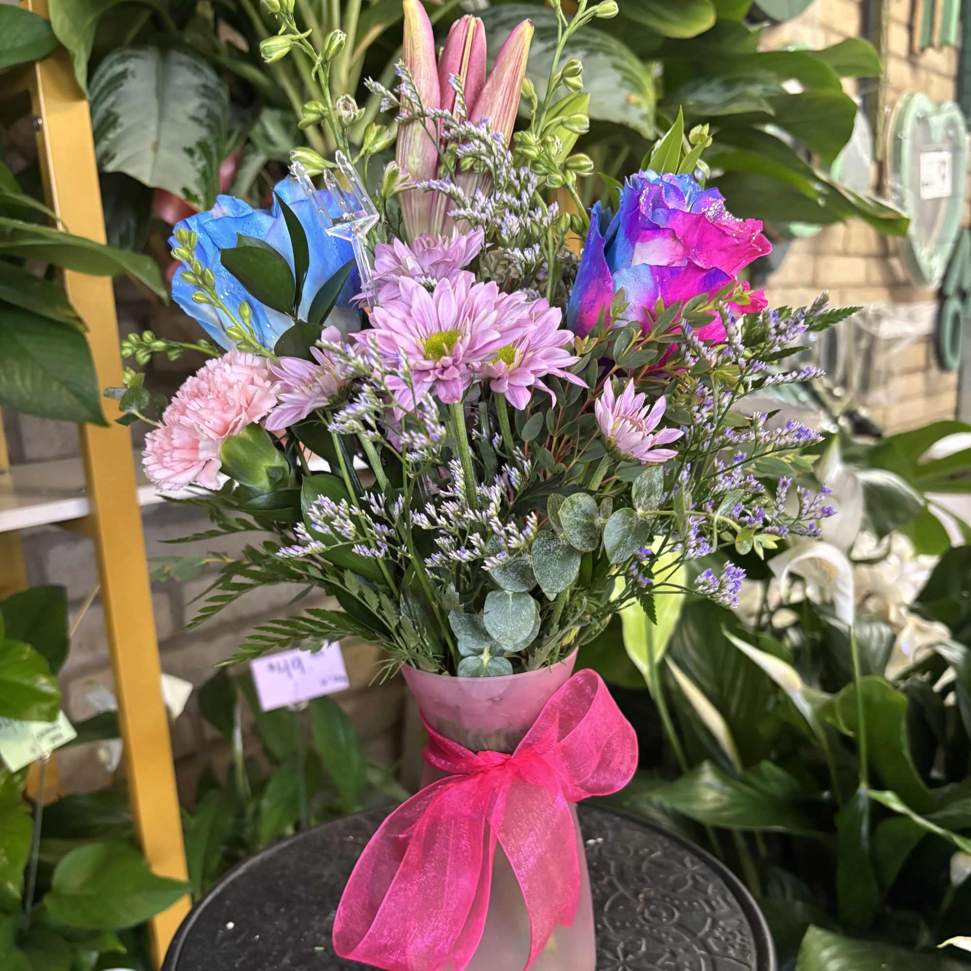 Reasonable flower substitutions may be made due to availability