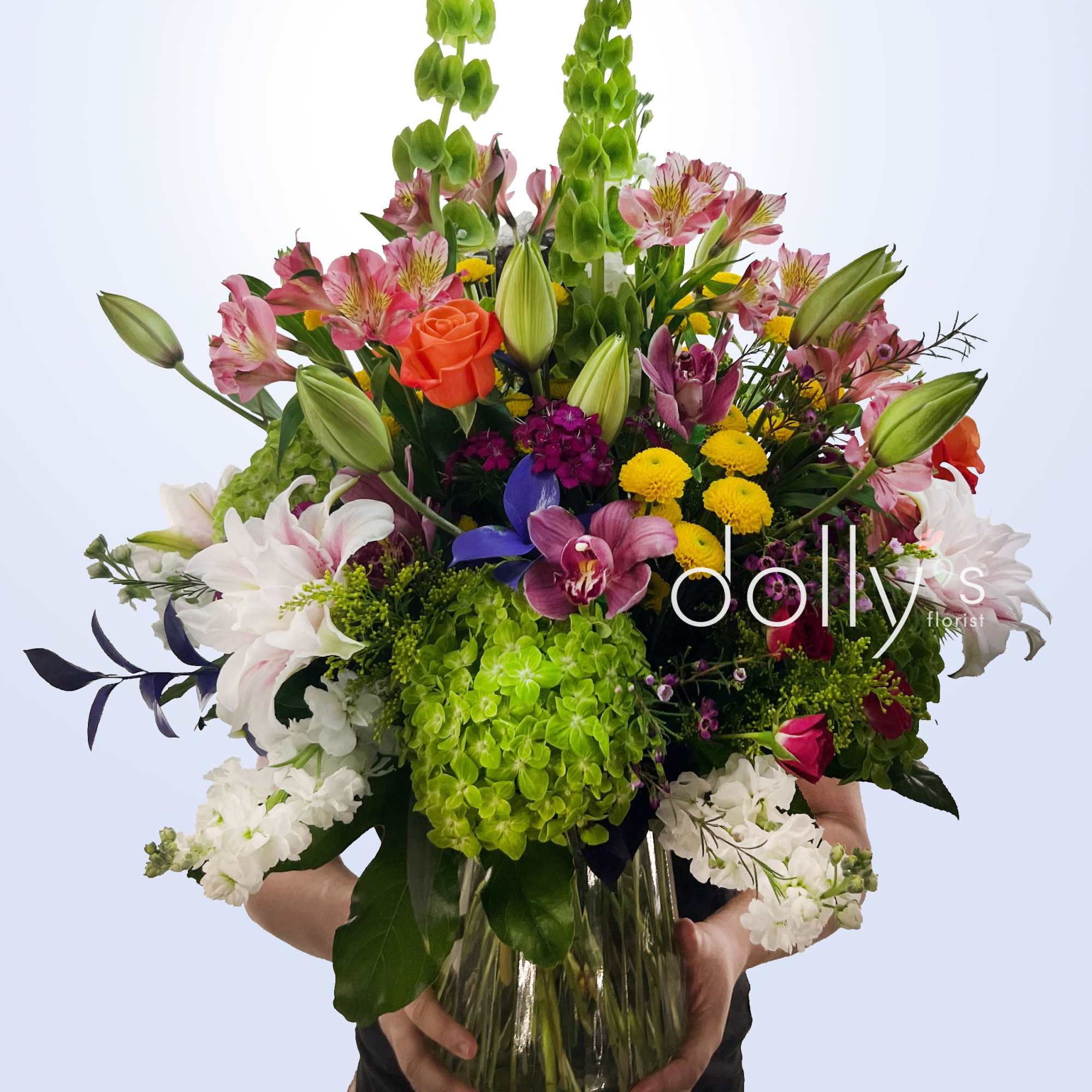 A bold, garden-style bouquet that announces joy at first sight - Crazy
