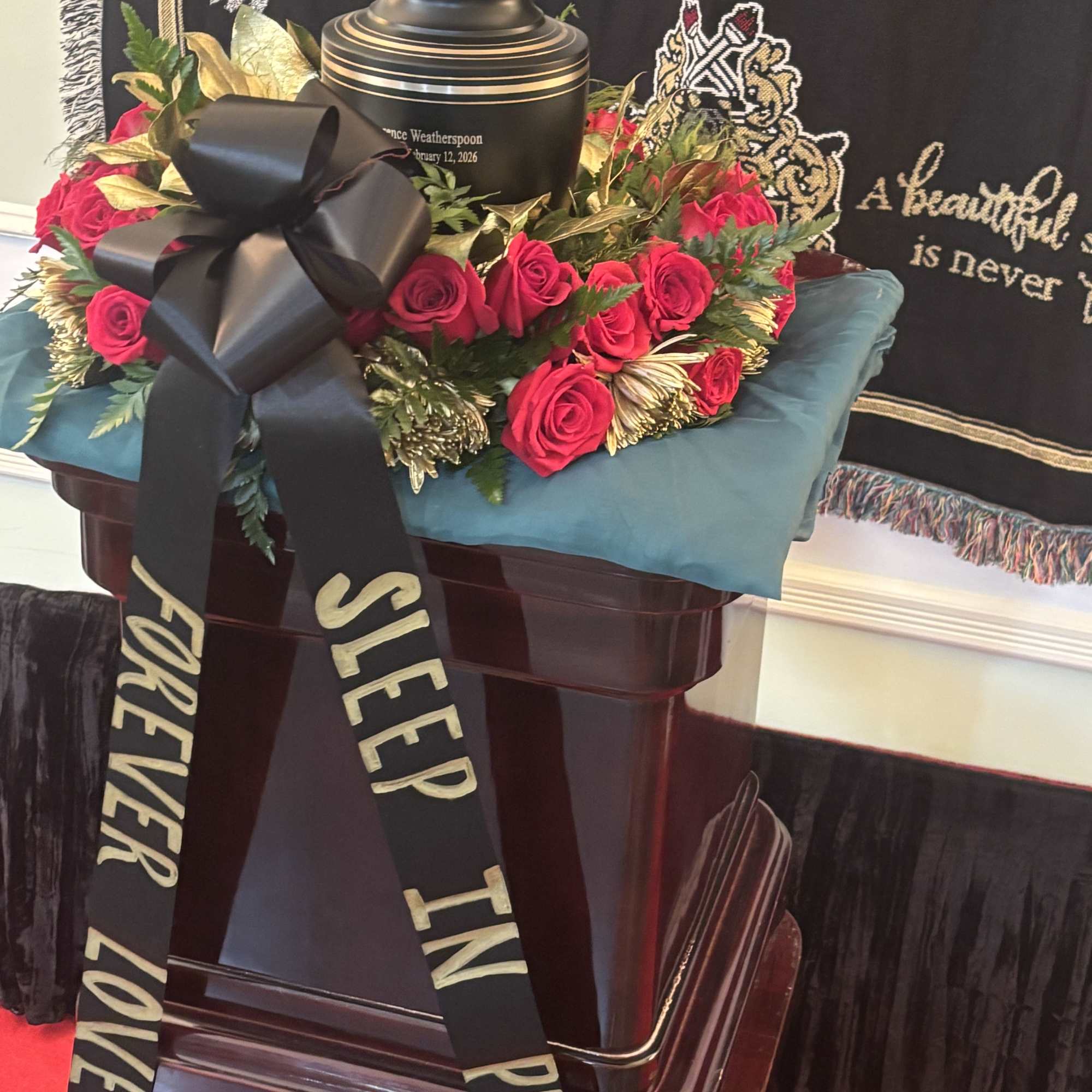 Urn flowers to decorate the remains of your beloved departed. 
