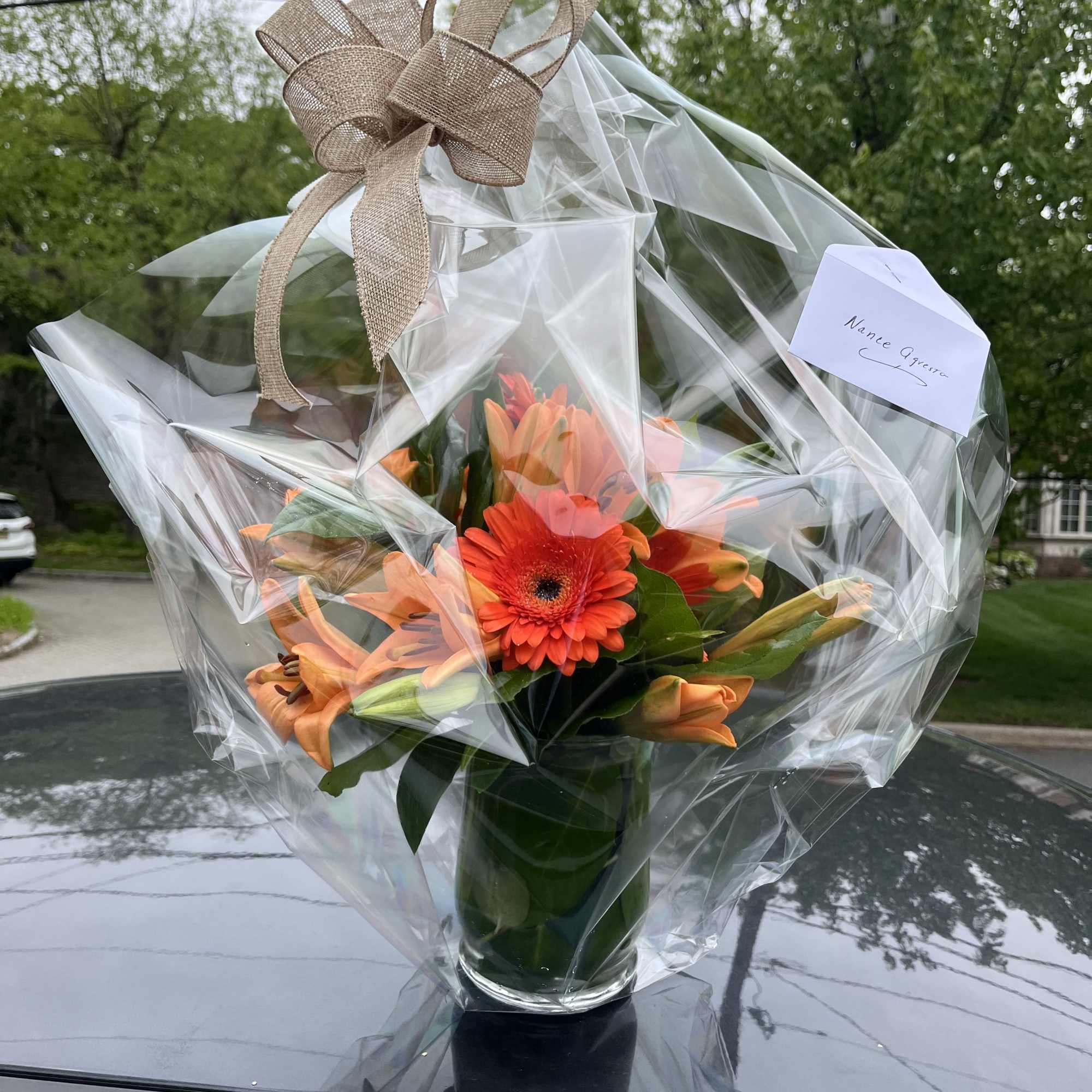 Orange lilies are a great gift to send for celebrating Grandparents Day