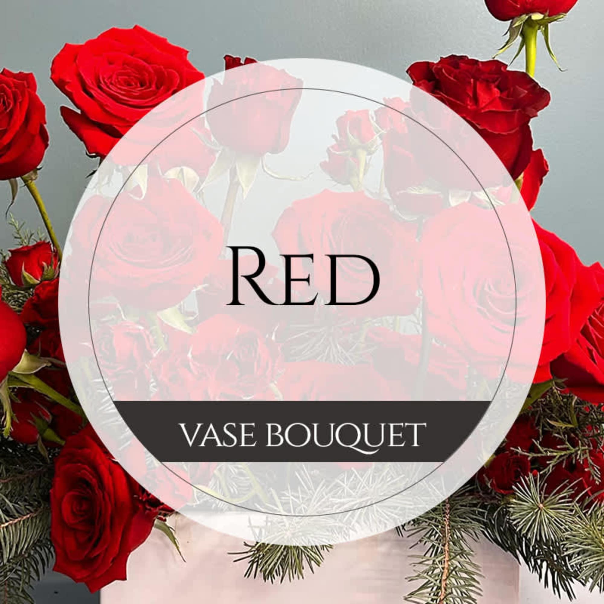 Turn heads with our Bold Red Vase Bouquet, designed to celebrate the