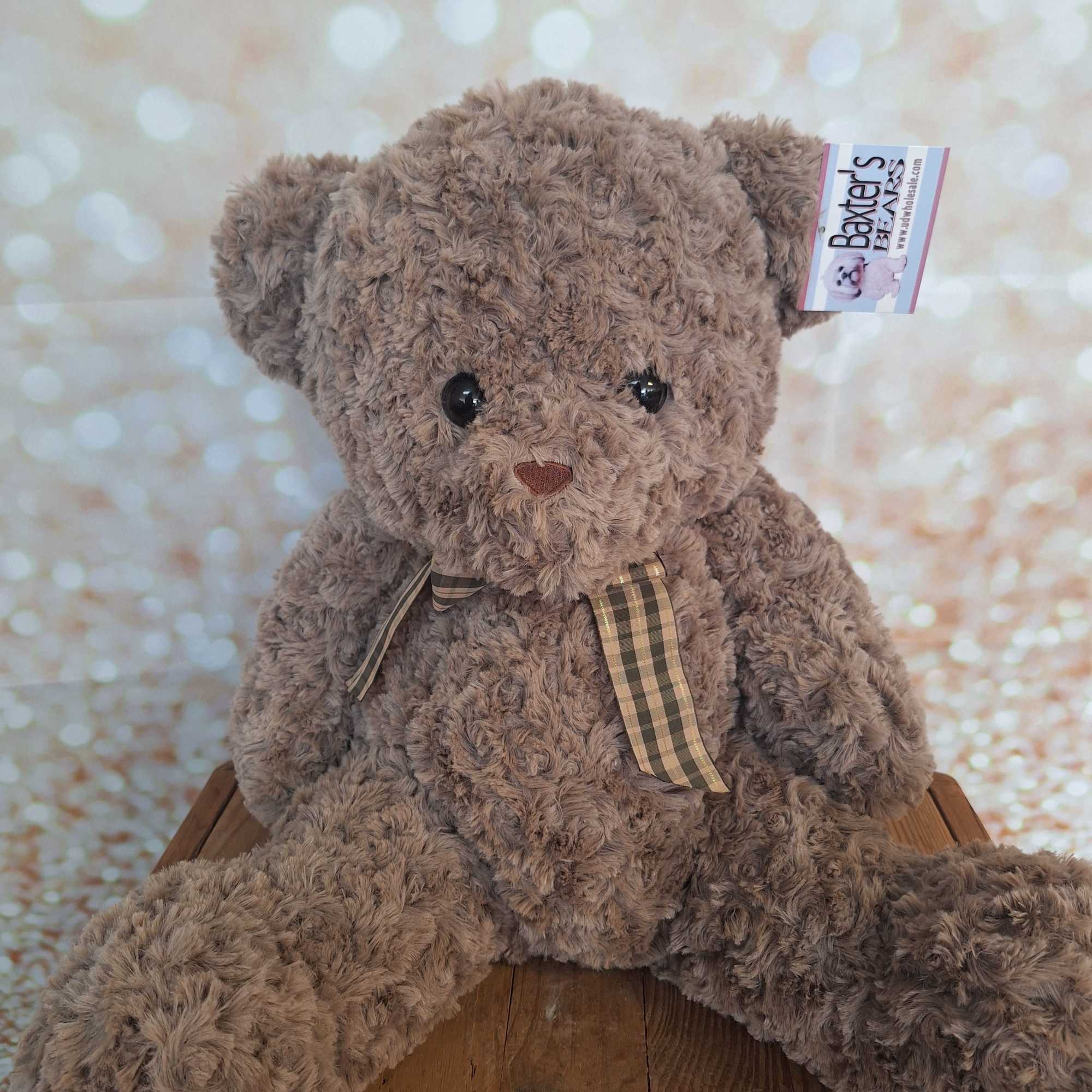 Baxter's Bear available in 3 different sizes. A Great keepsake for any