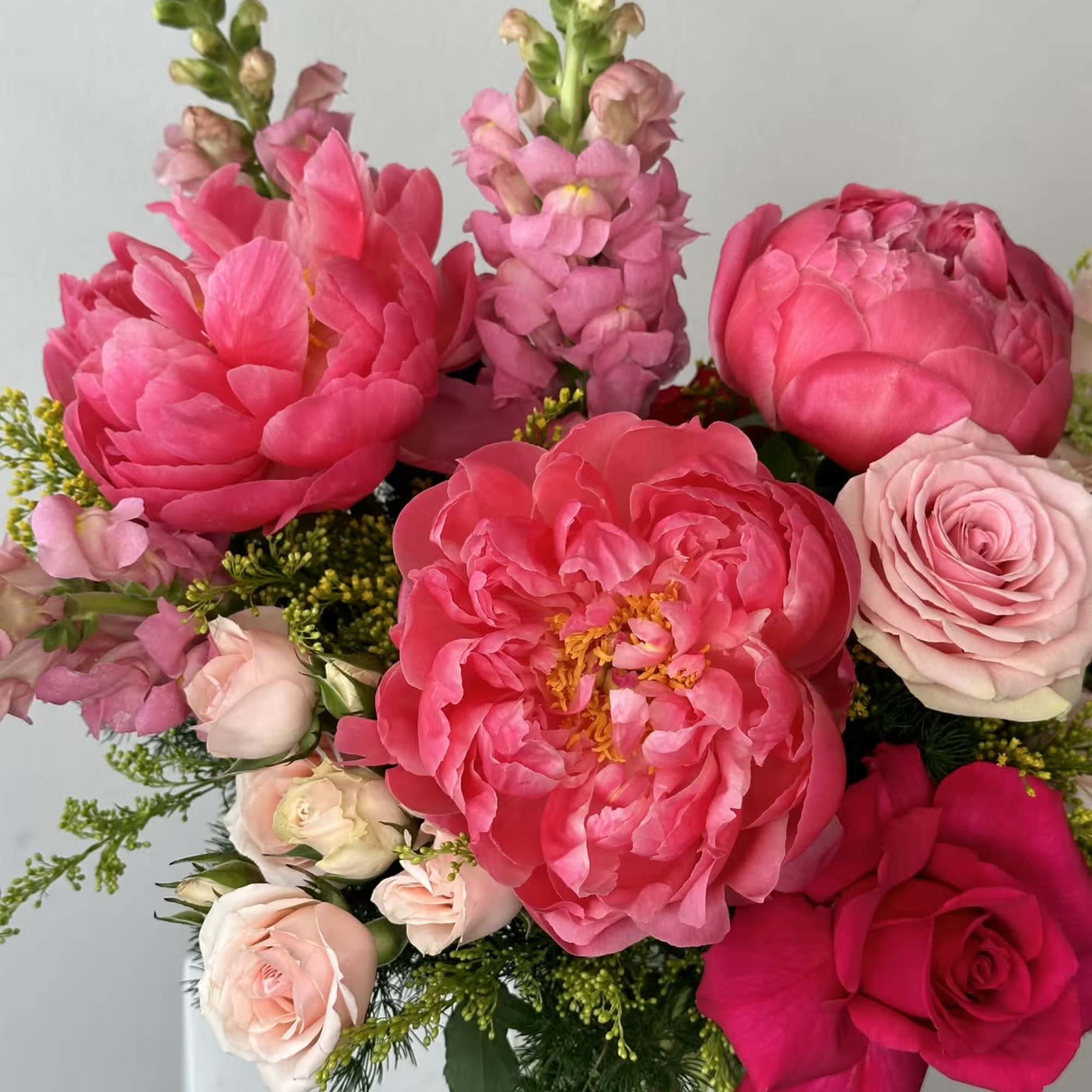 Indulge in timeless beauty with our Peony &amp; Rose Elegance arrangement from