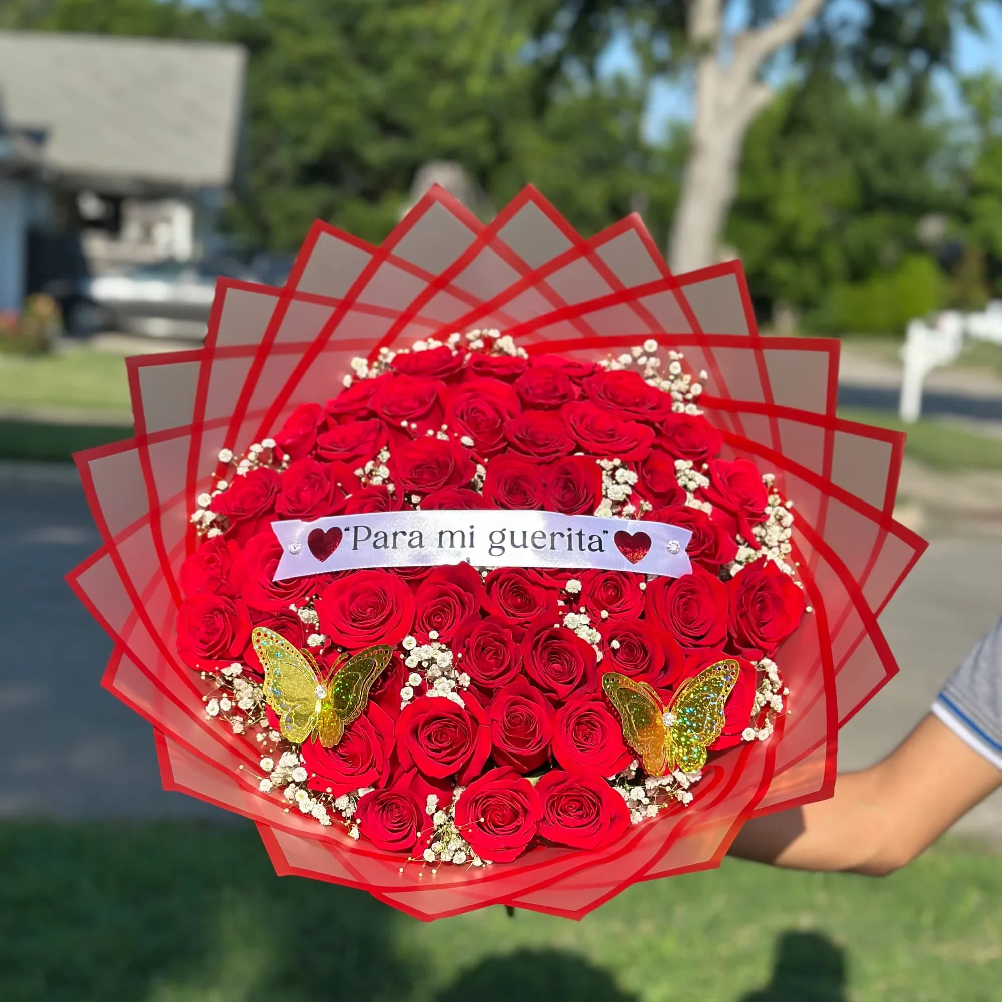 Ramo Premium &ldquo;Happy Birthday My Love&rdquo; &ndash; Rosas Rojas y Rosas Rosadas
