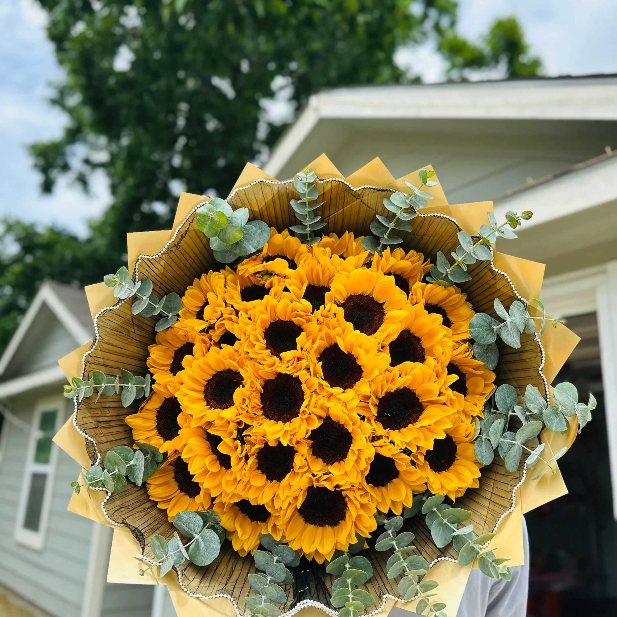  Ramo Premium de Girasoles con Eucalipto

Ilumina cualquier ocasi&oacute;n con este espectacular