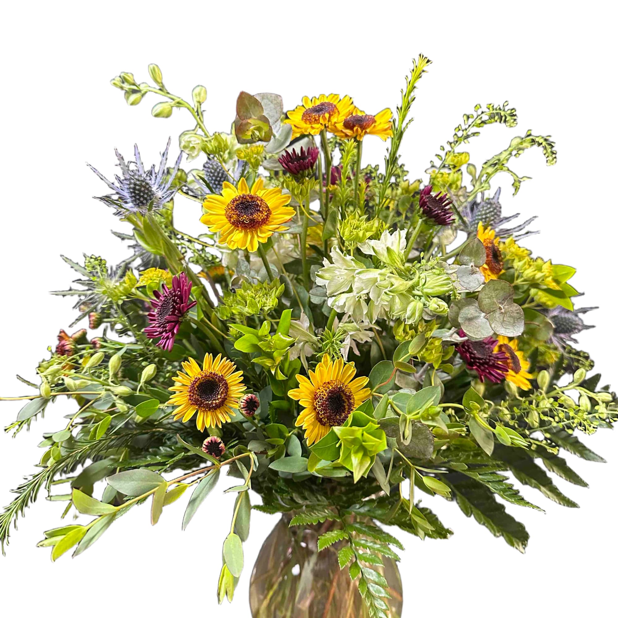 Bring the Kansas prairie inside with this beautiful mix of wildflowers