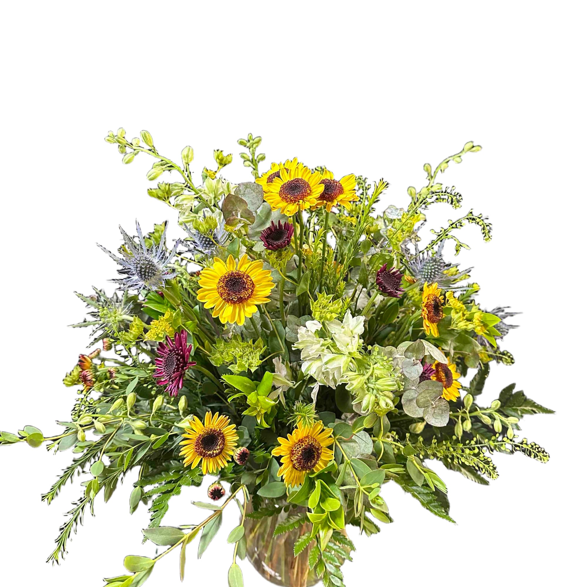 Bring the Kansas prairie inside with this beautiful mix of wildflowers