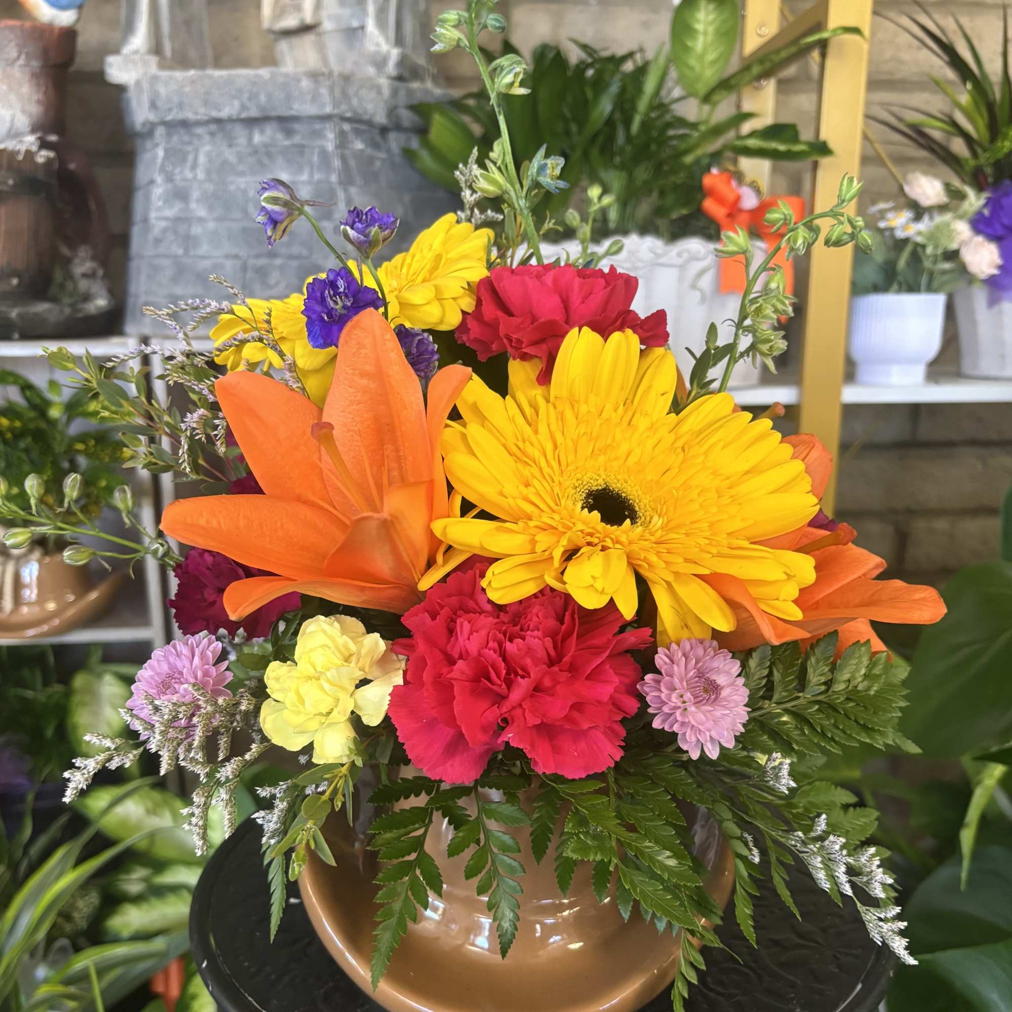 Reasonable flower substitutions may be made due to availability